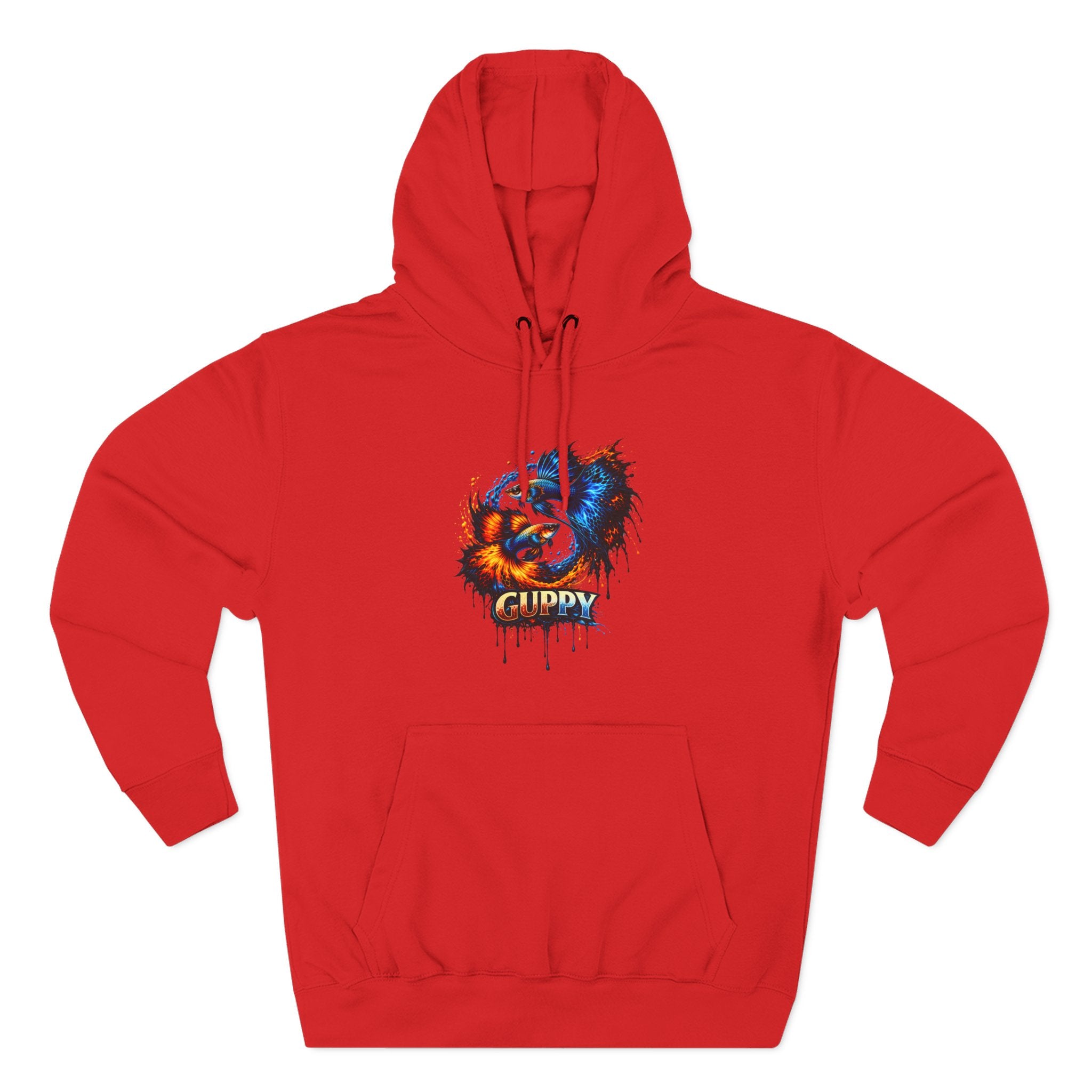 Fire & Ice Guppy – Premium Three-Panel Fleece Hoodie
