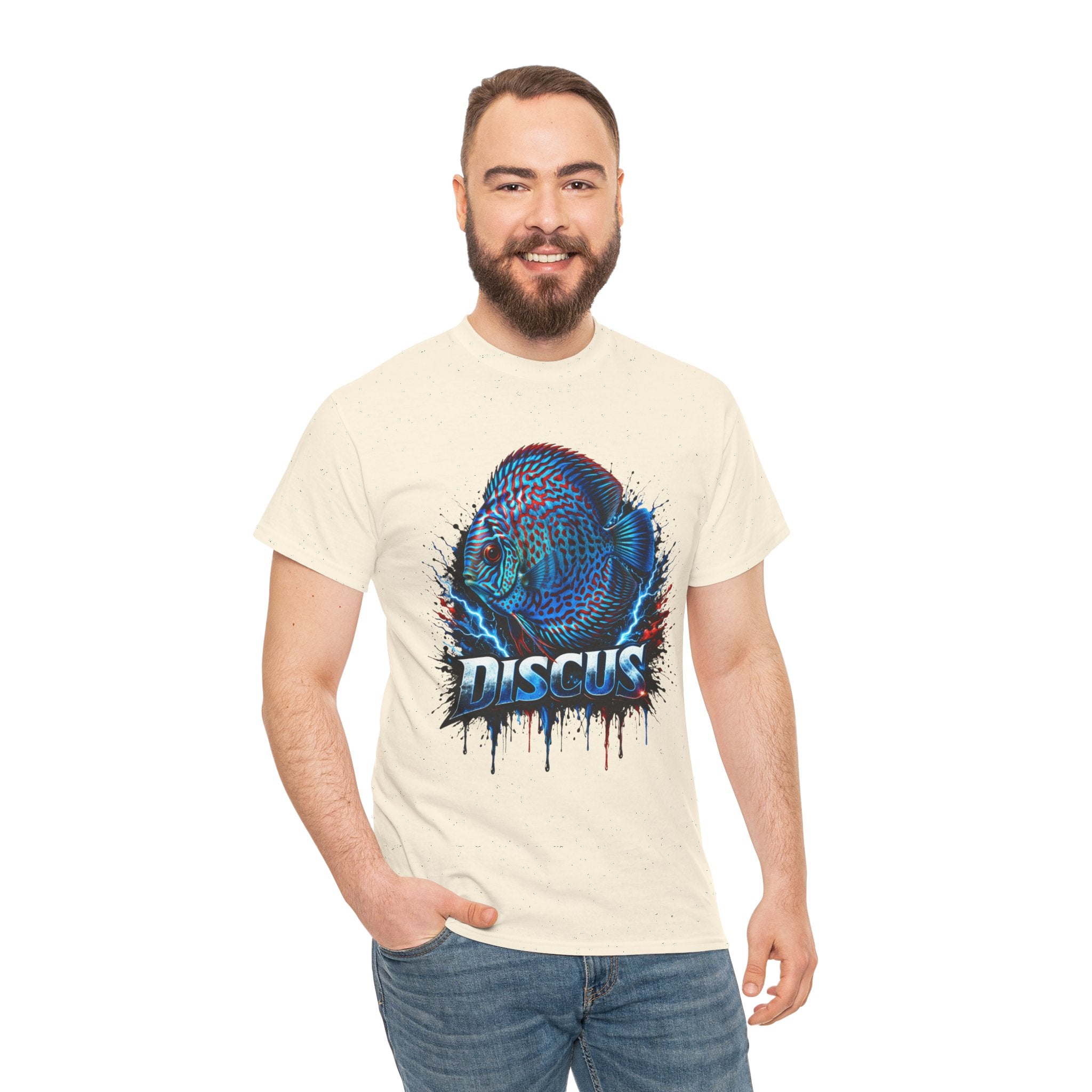 Discus Fish Graphic Tee - Vibrant Aquarium Fish Shirt