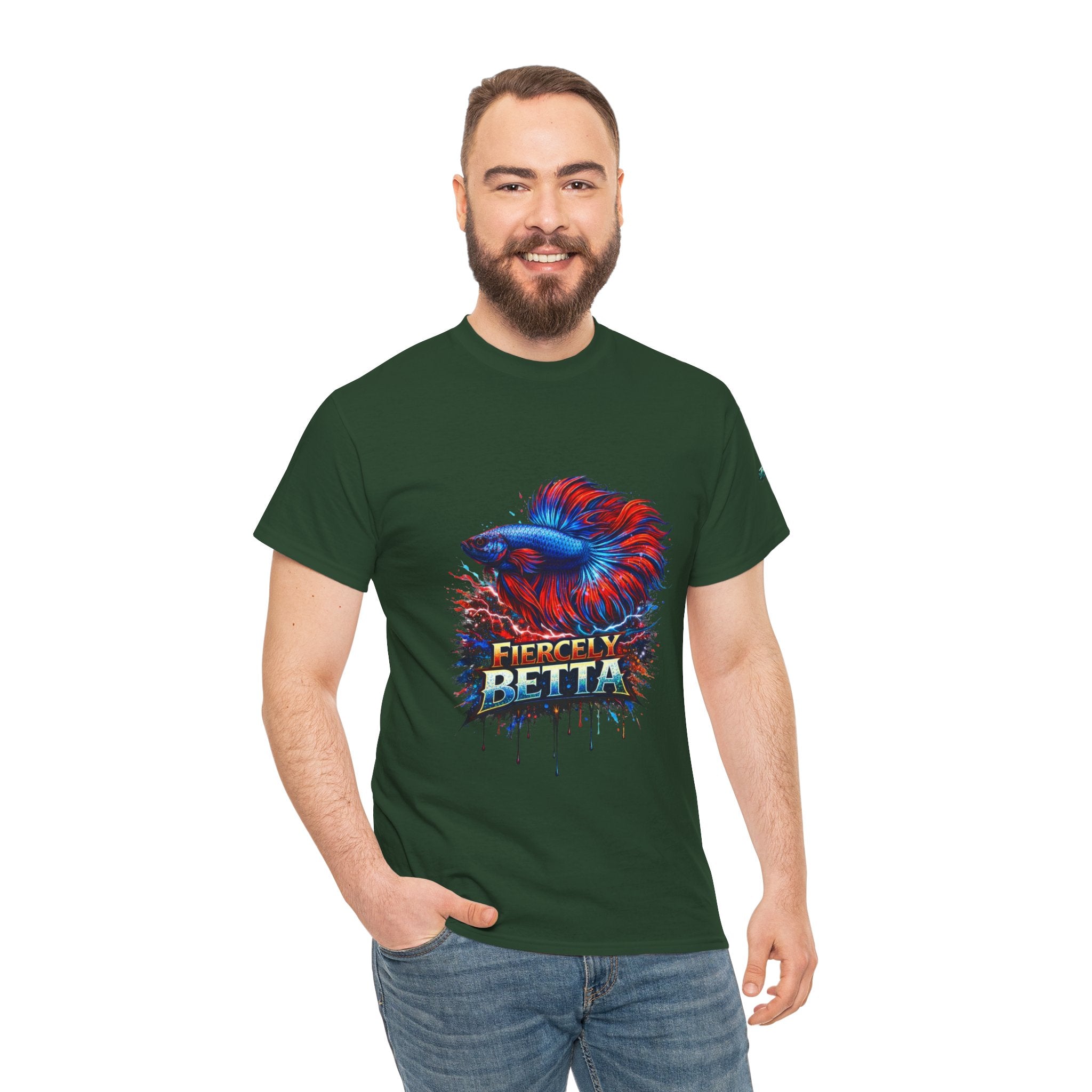 Betta Fish T-Shirt — Fiercely Betta Colorful Aquarium Fish Tee