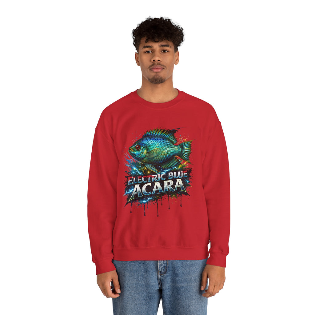 Electric Blue Acara – Heavy Blend™ Crewneck Sweatshirt