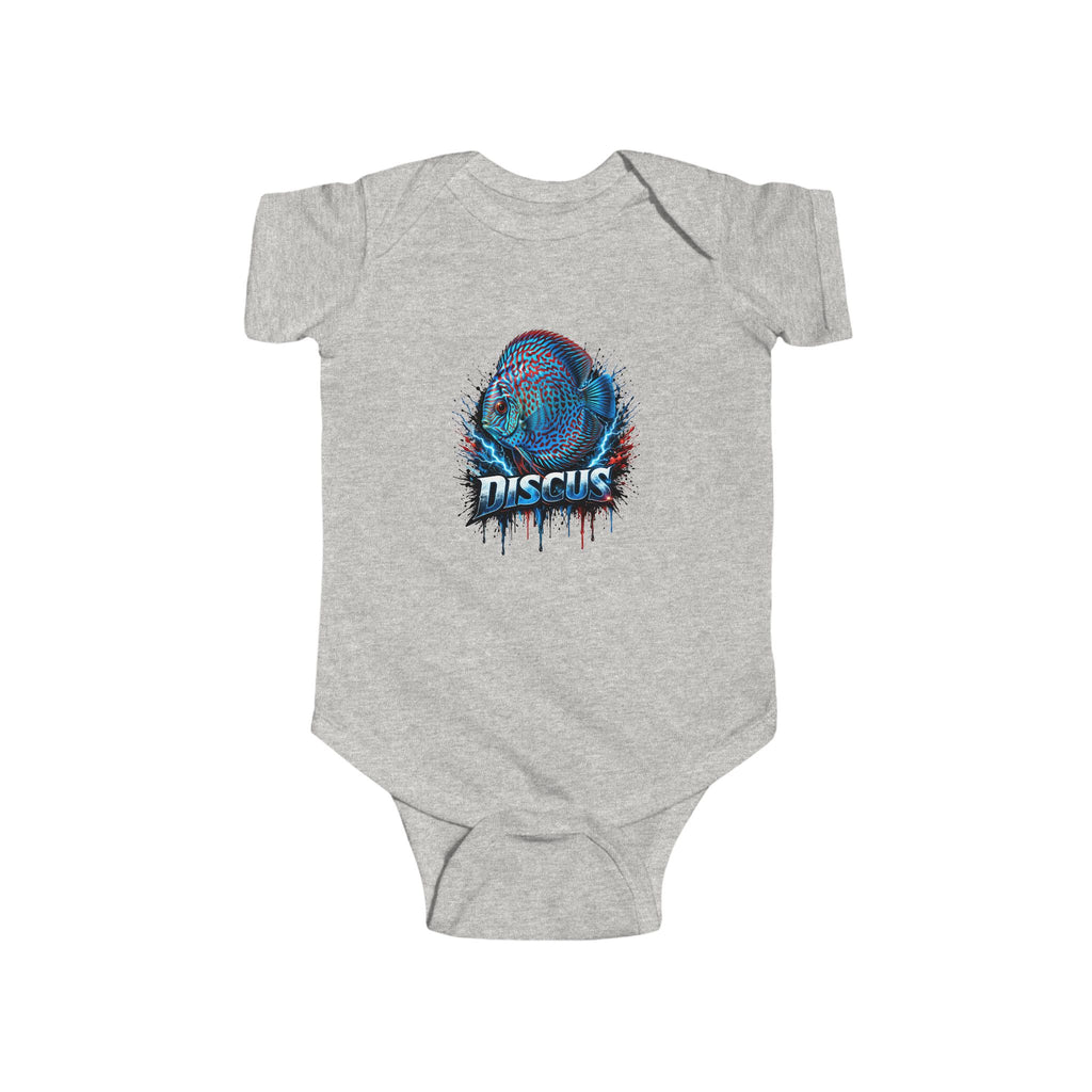 Discus Fish Baby Bodysuit — Colorful Aquarium Infant Onesie