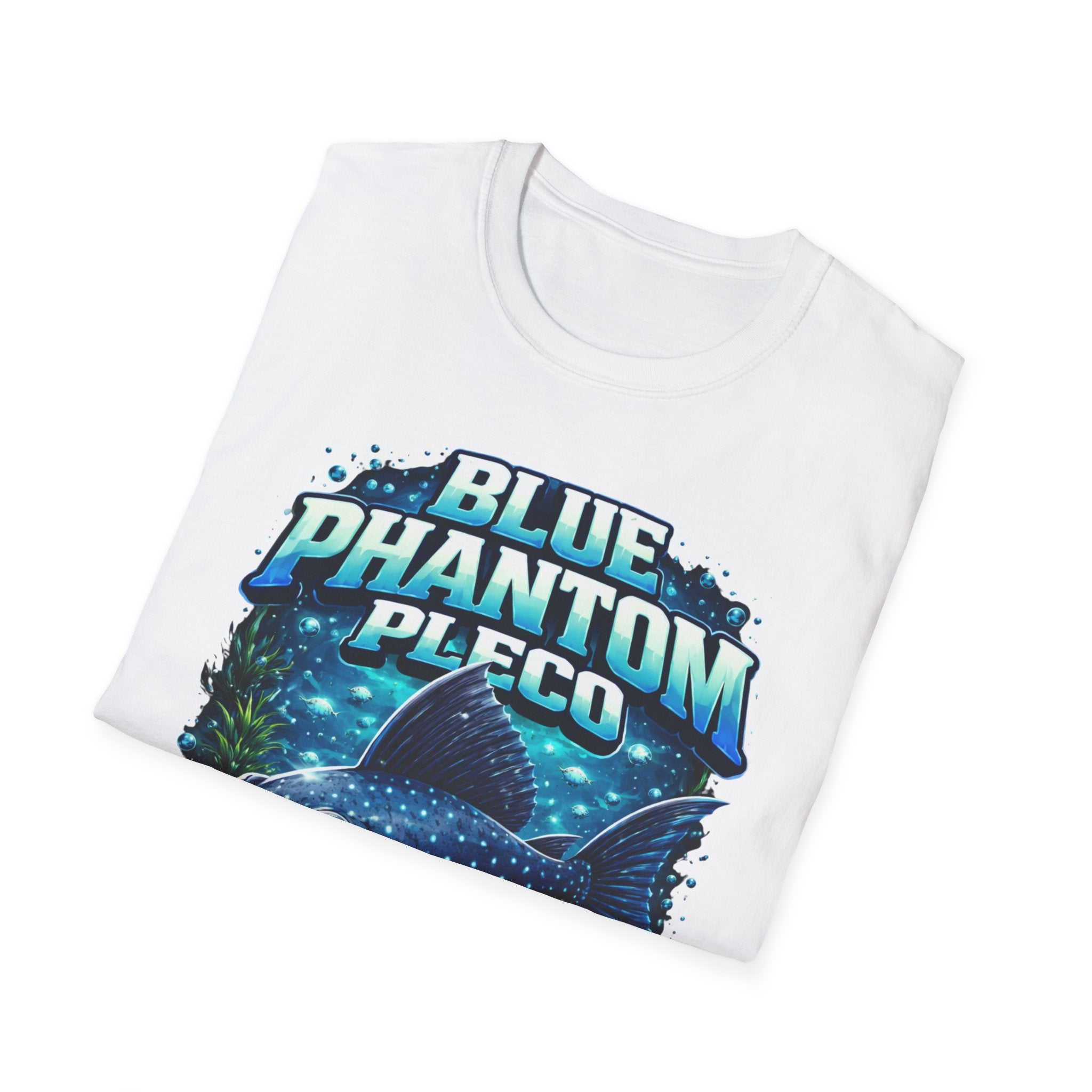 Blue Phantom Pleco T-Shirt — Graphic Aquarium Fish Tee