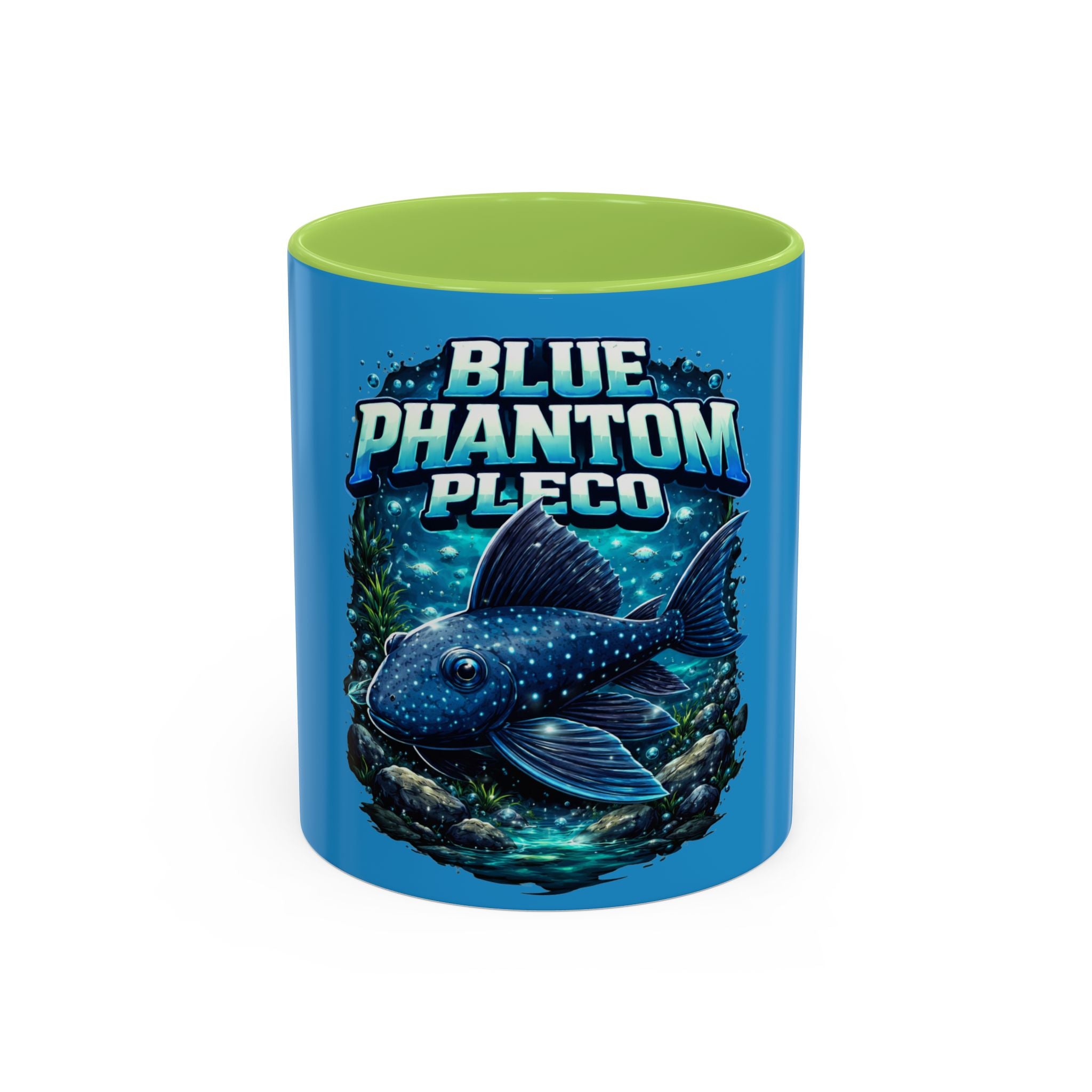 Blue Phantom Pleco Accent Coffee Mug – Aquarium Fish Lover Gift (11/15oz)