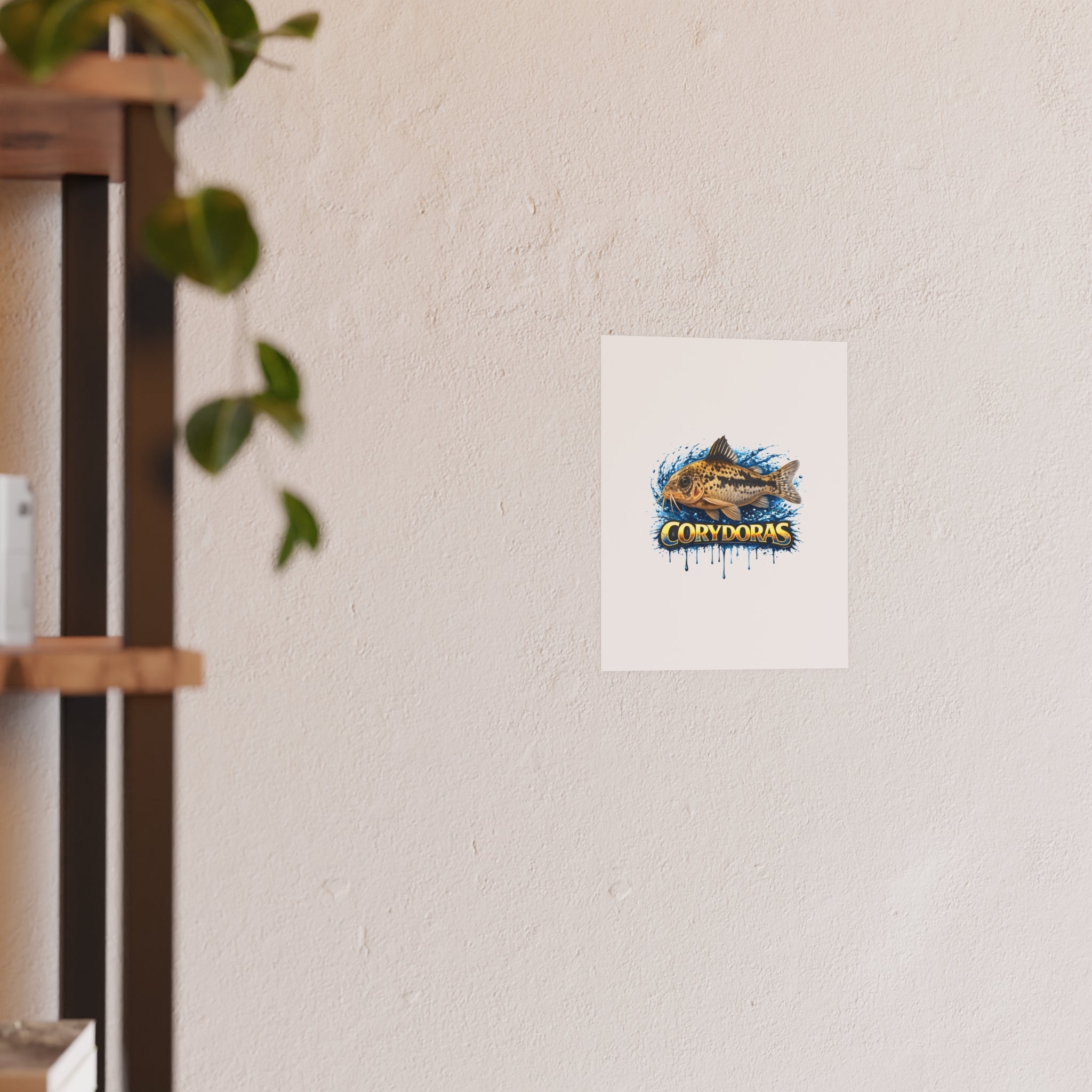 Corydoras Fish Poster — Decorative Aquarium Art Print (Satin/Matte)