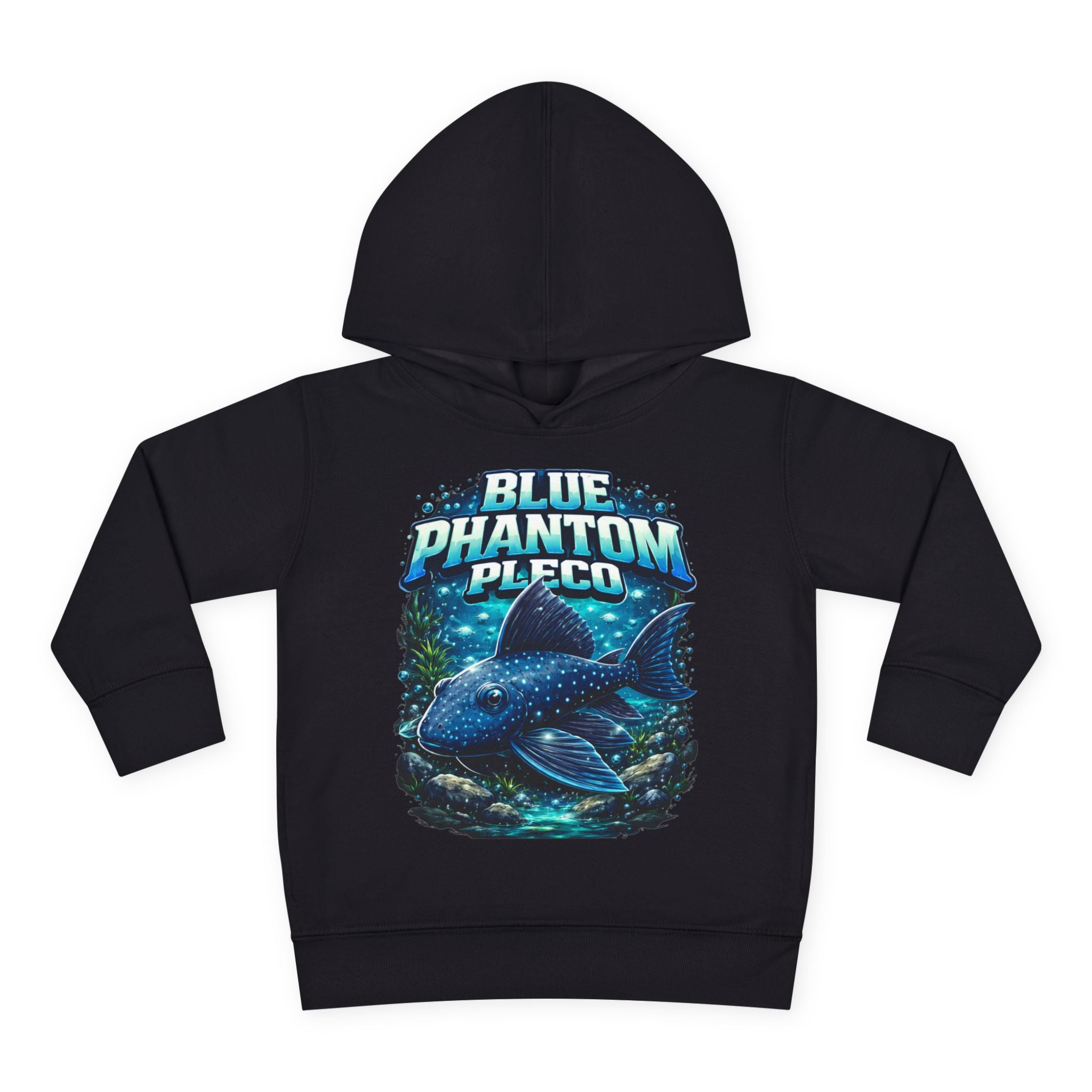 Toddler Hoodie — 'Blue Phantom Pleco' Cute Aquarium Fish Pullover