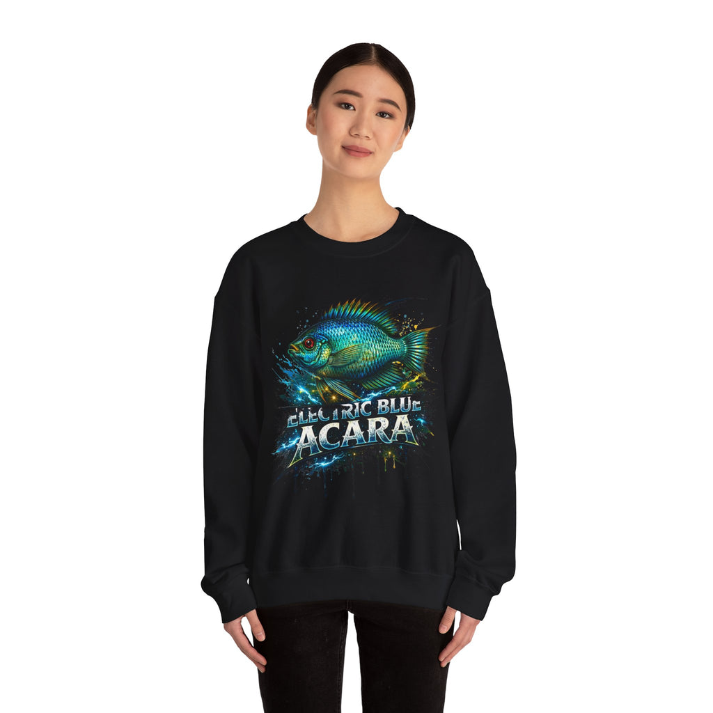 Electric Blue Acara – Heavy Blend™ Crewneck Sweatshirt