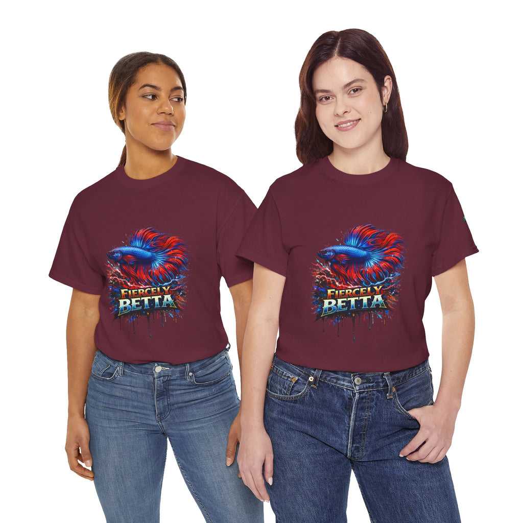 Betta Fish T-Shirt — Fiercely Betta Colorful Aquarium Fish Tee