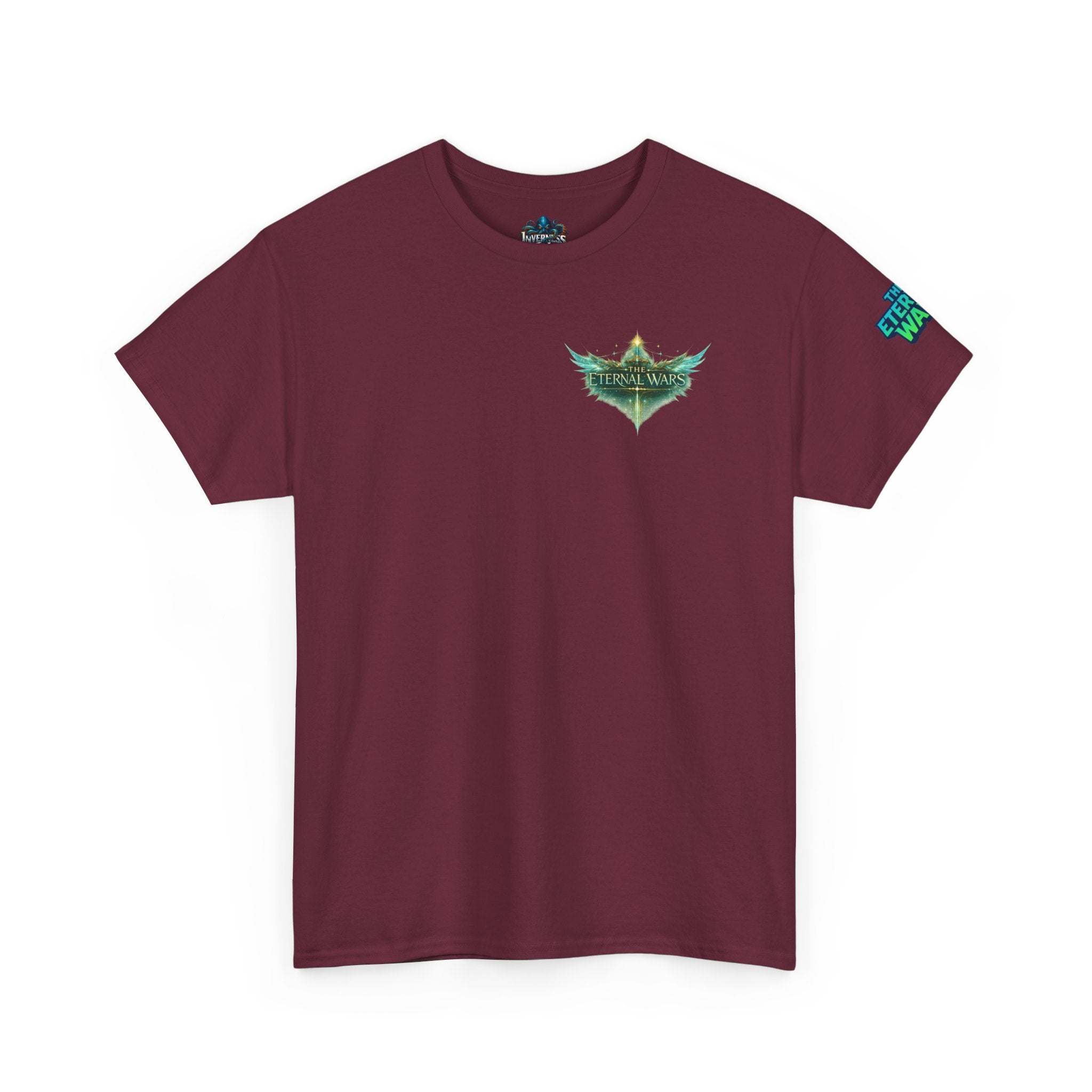 T-Shirt — Nature Warrior Graphic Tee with Man and Dog Illustration