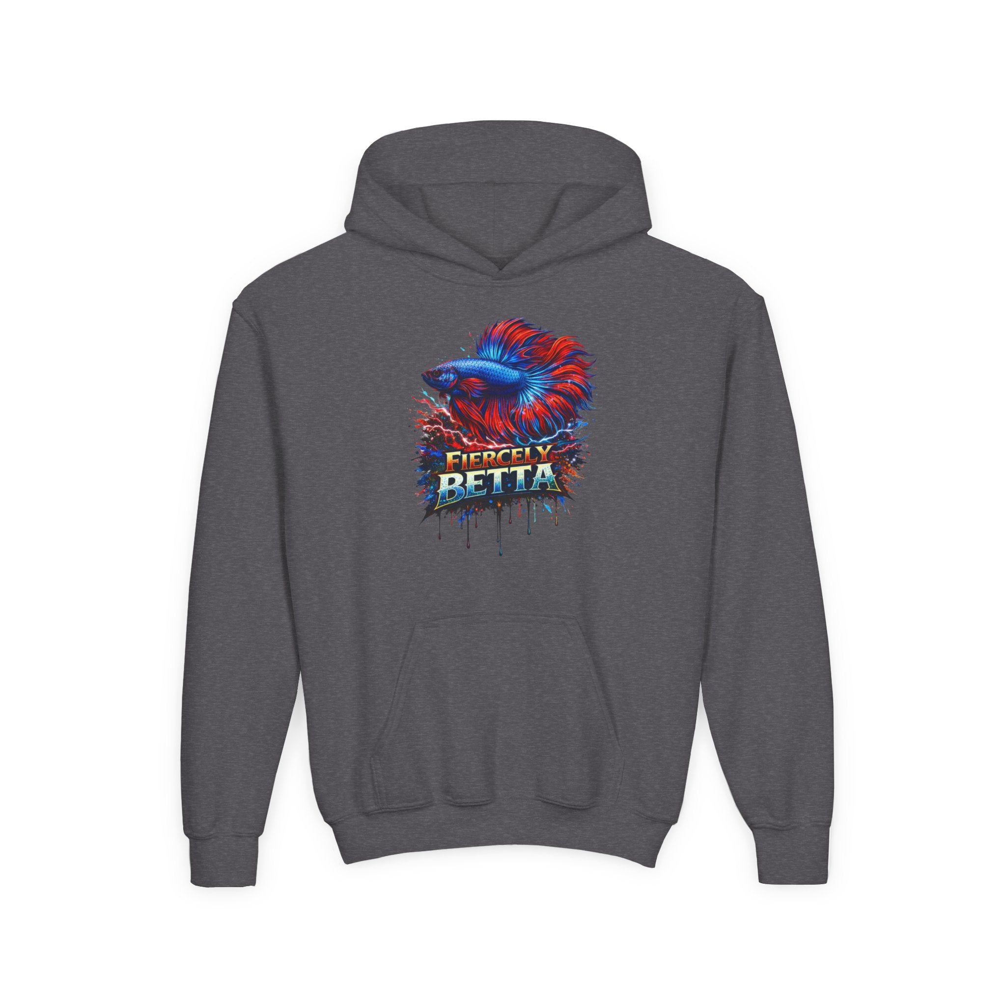 Fiercely Betta – Kids "Neon Flare" Fleece Hoodie