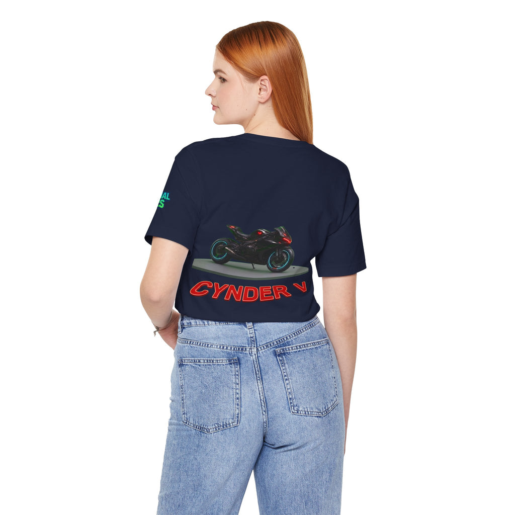 The Eternal Wars Motorcycle Tee — Cynder V Sportbike Graphic Shirt