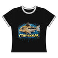Corydoras Fish Women's Ringer Tee — Freshwater Catfish Aquarium Shirt