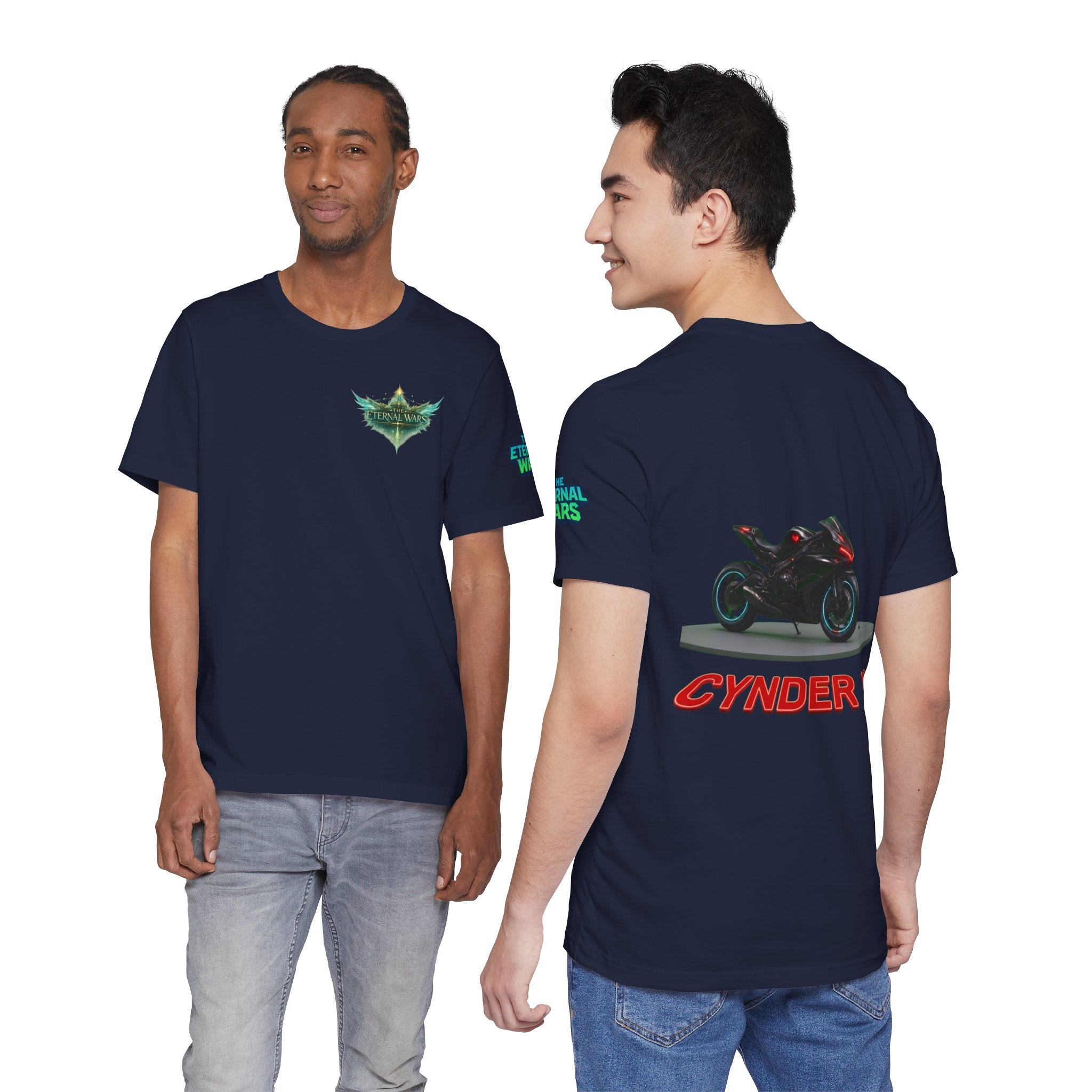 The Eternal Wars Motorcycle Tee — Cynder V Sportbike Graphic Shirt