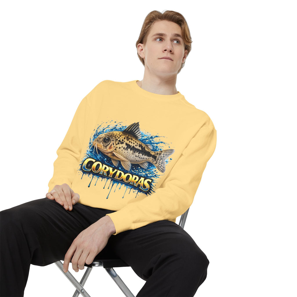 Corydoras Fish Sweatshirt — Aquatic Aquarium Catfish Graphic Crewneck