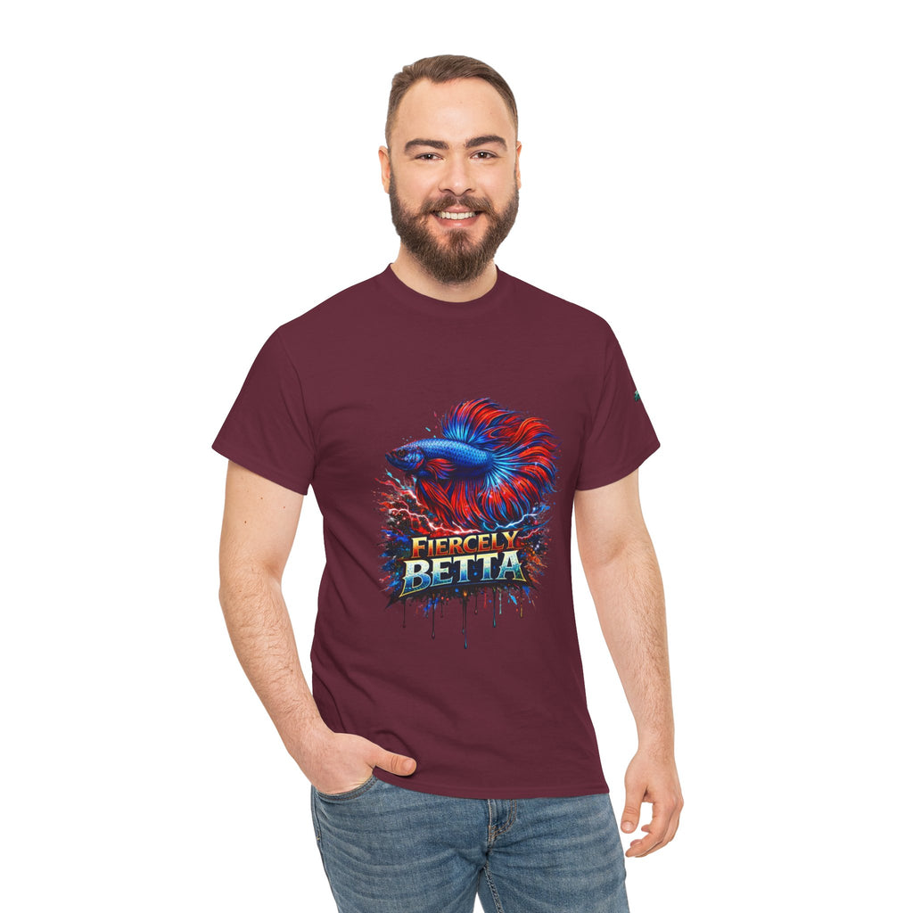 Betta Fish T-Shirt — Fiercely Betta Colorful Aquarium Fish Tee