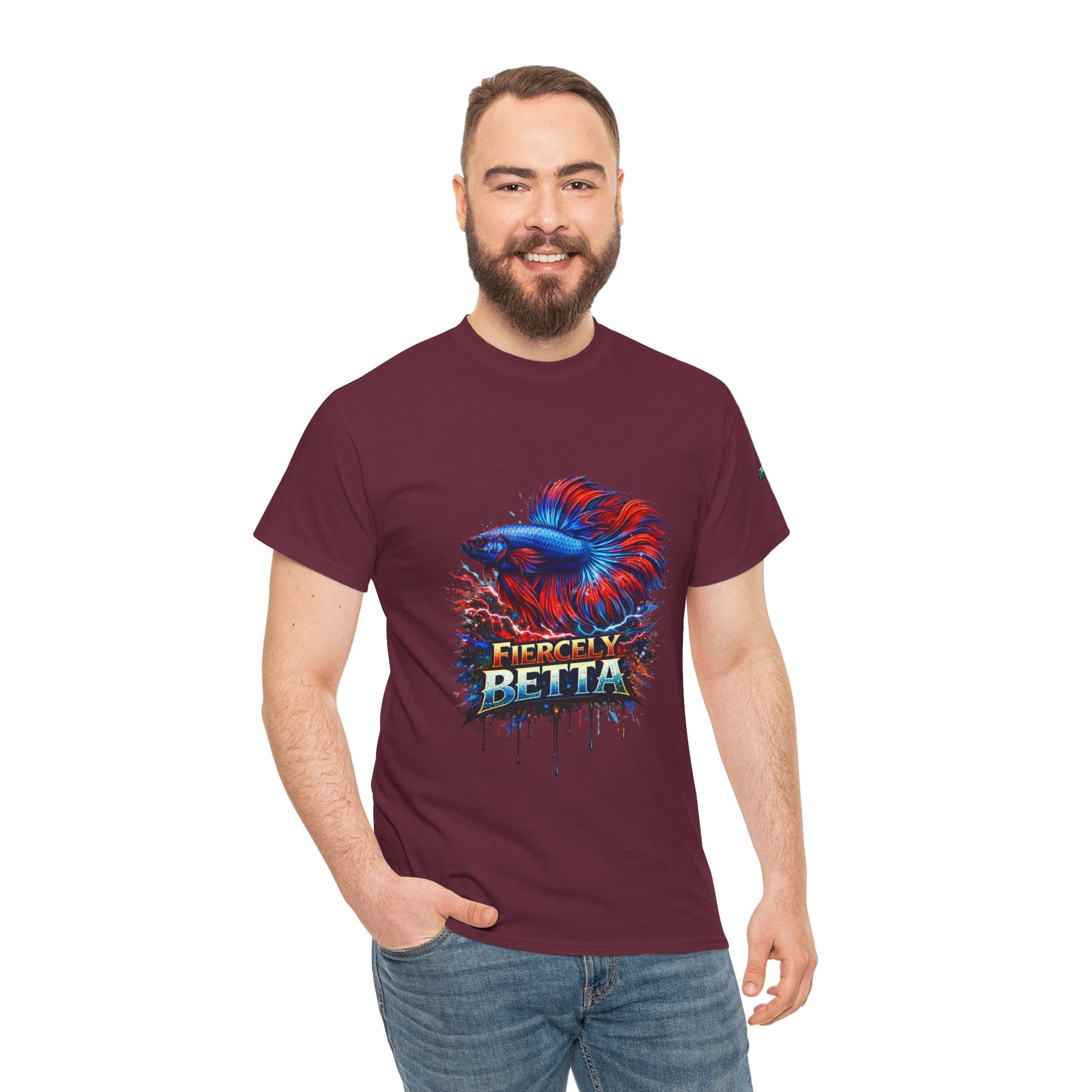 Betta Fish T-Shirt — Fiercely Betta Colorful Aquarium Fish Tee