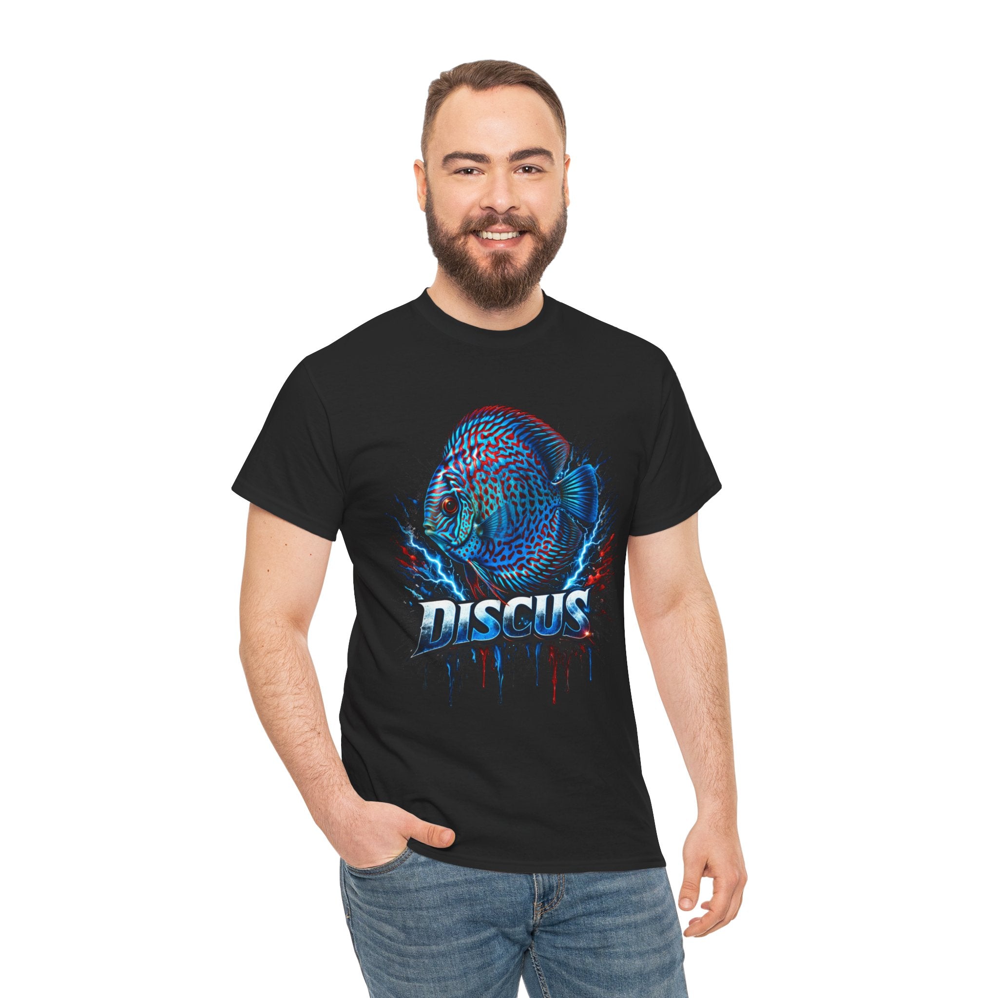 Discus Fish Graphic Tee - Vibrant Aquarium Fish Shirt
