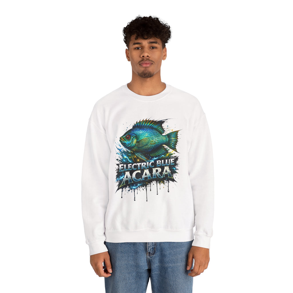 Electric Blue Acara – Heavy Blend™ Crewneck Sweatshirt