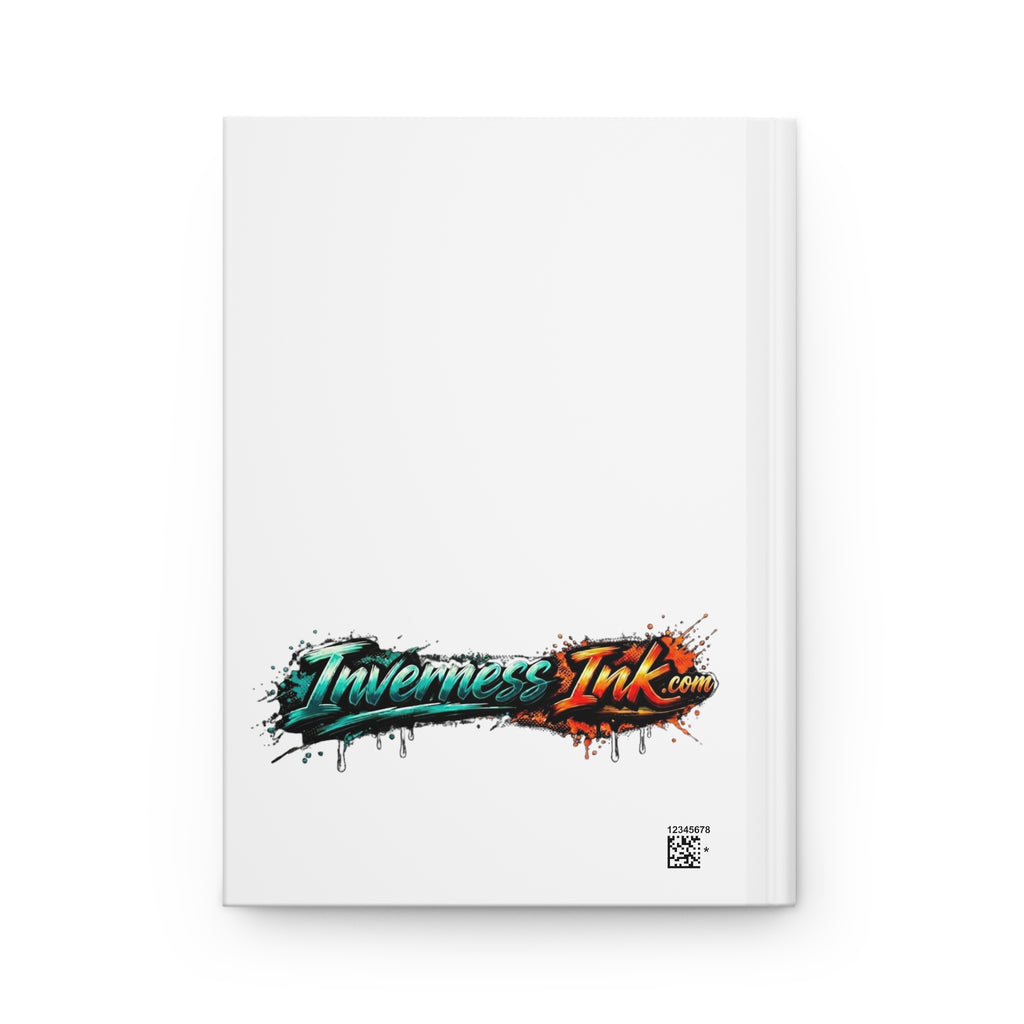 Betta Fish Art Hardcover Journal — Colorful Blue & Pink Betta Notebook