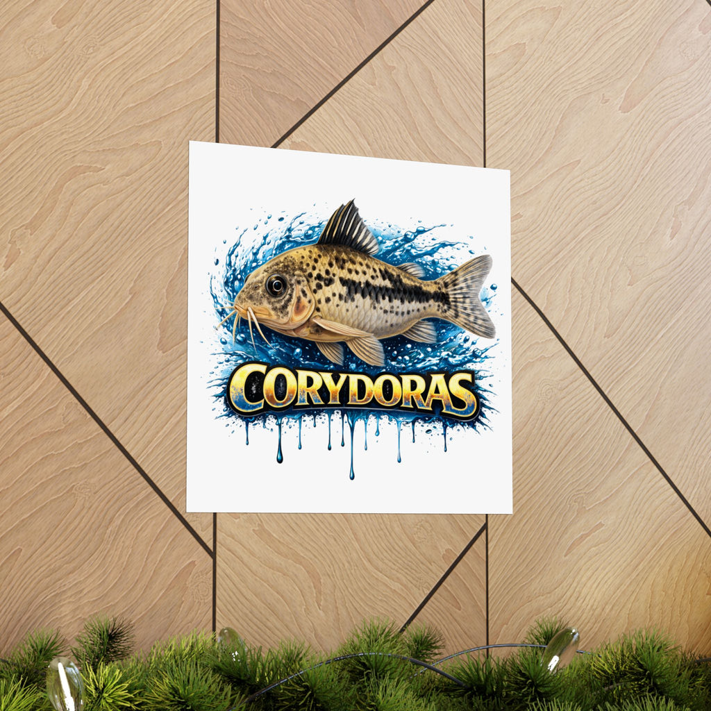 Corydoras Fish Matte Poster — Aquarium Lover Wall Art