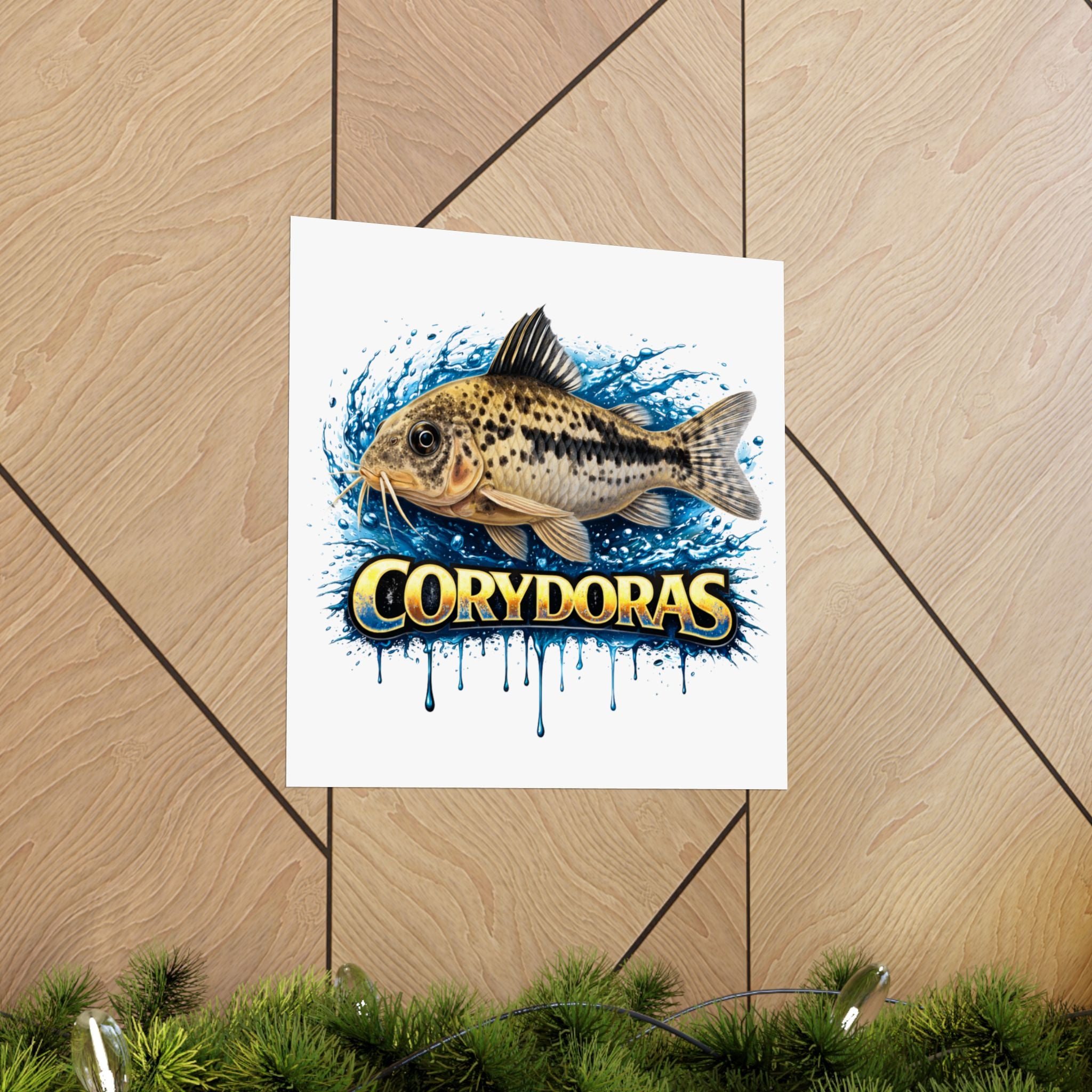 Corydoras Fish Matte Poster — Aquarium Lover Wall Art