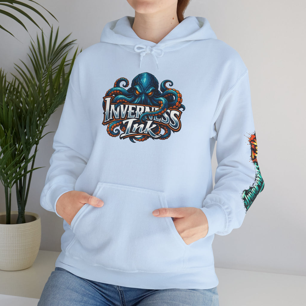 Electric Paint Betta — Artisan Series Hoodie — Inverness Ink Graphic Pullover