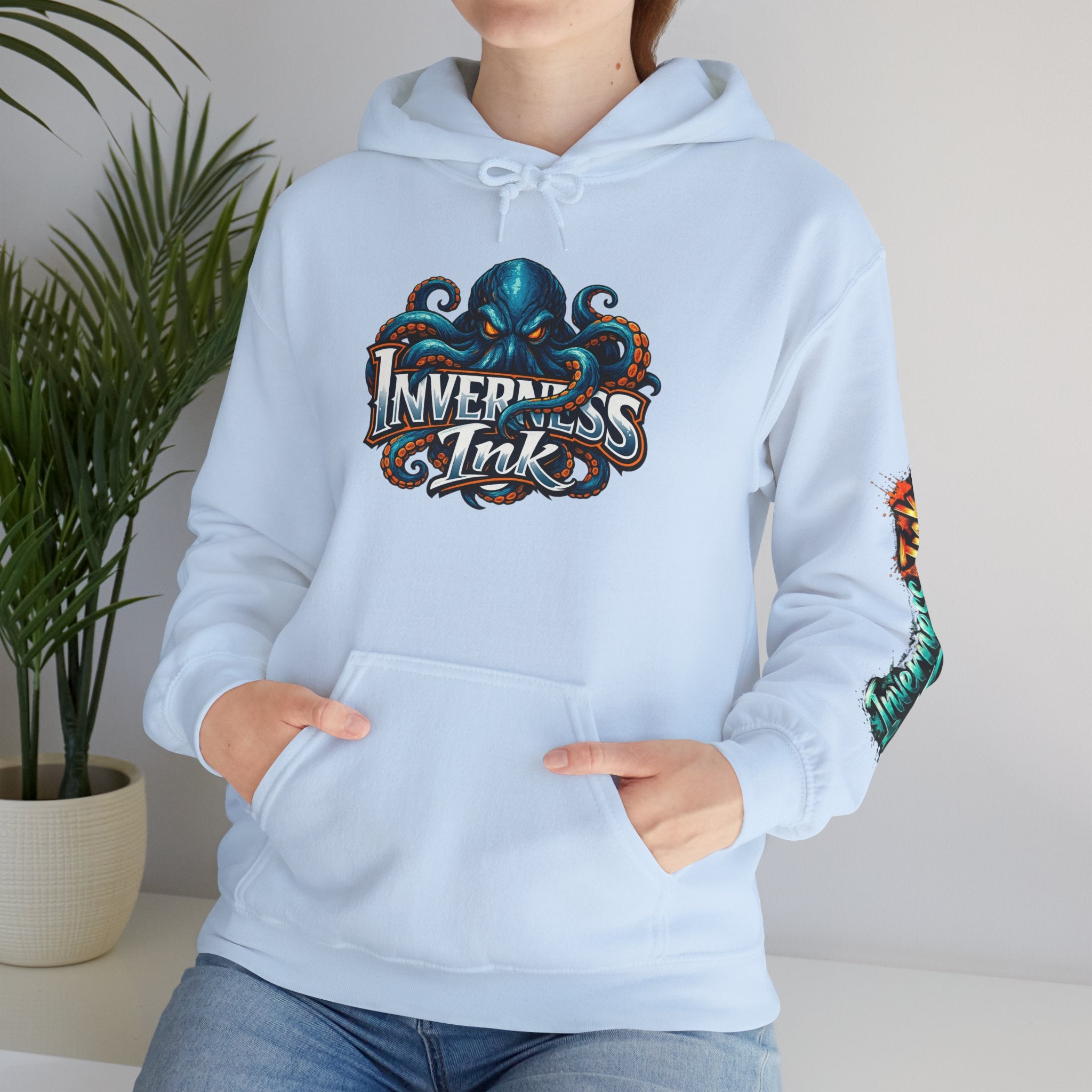 Electric Paint Betta — Artisan Series Hoodie — Inverness Ink Graphic Pullover