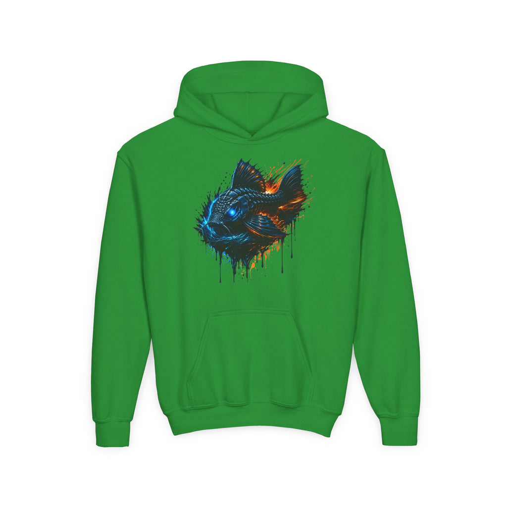 Armored Pleco L-185 – Youth Premium Hooded Sweatshirt