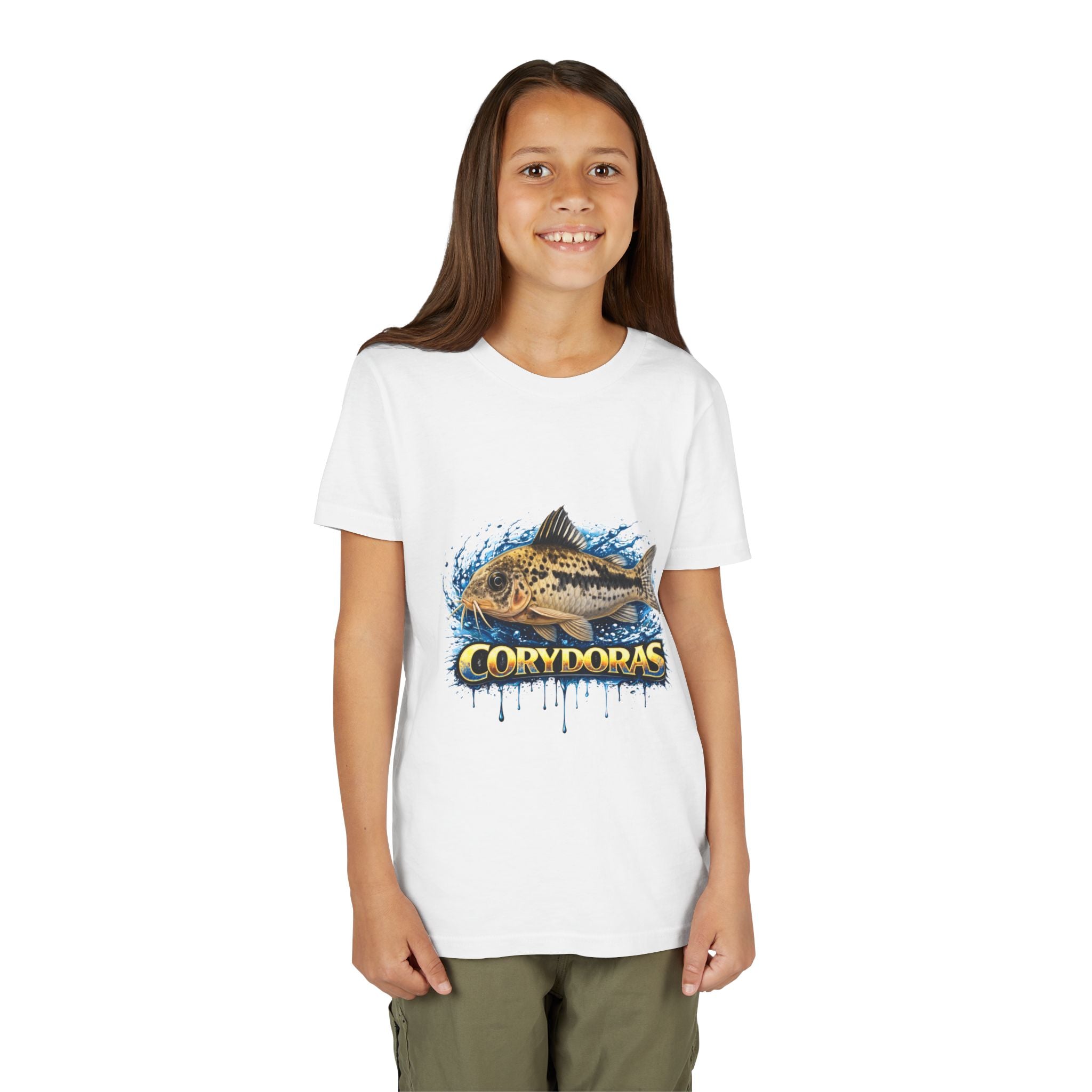 Corydoras Fish Youth Tee – Cute Aquarium Catfish Graphic Shirt