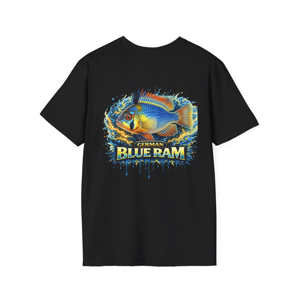 German Blue Ram Fish T-Shirt — Colorful Aquarium Cichlid Tee