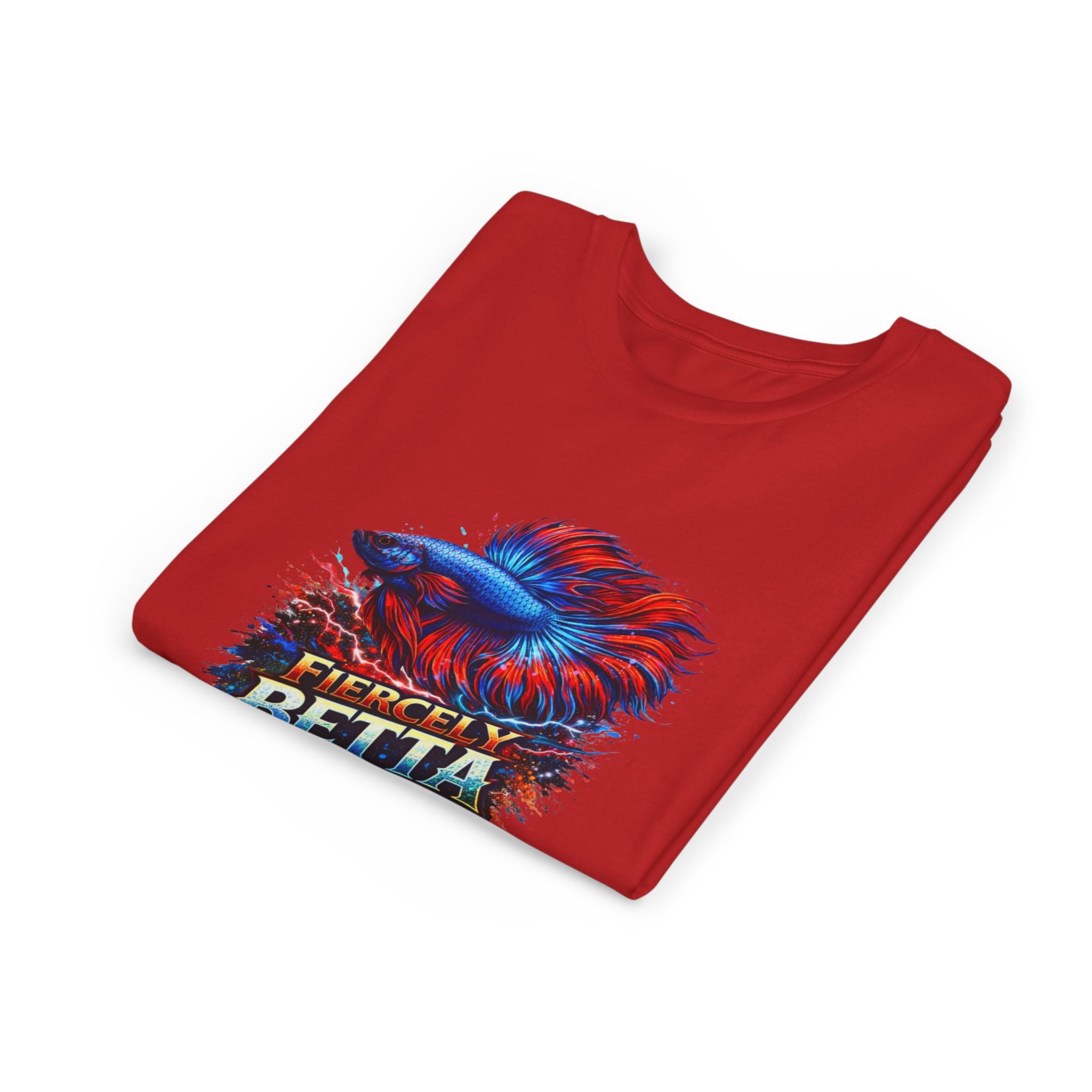Fiercely Betta Youth Tee - Colorful Betta Fish Graphic Shirt