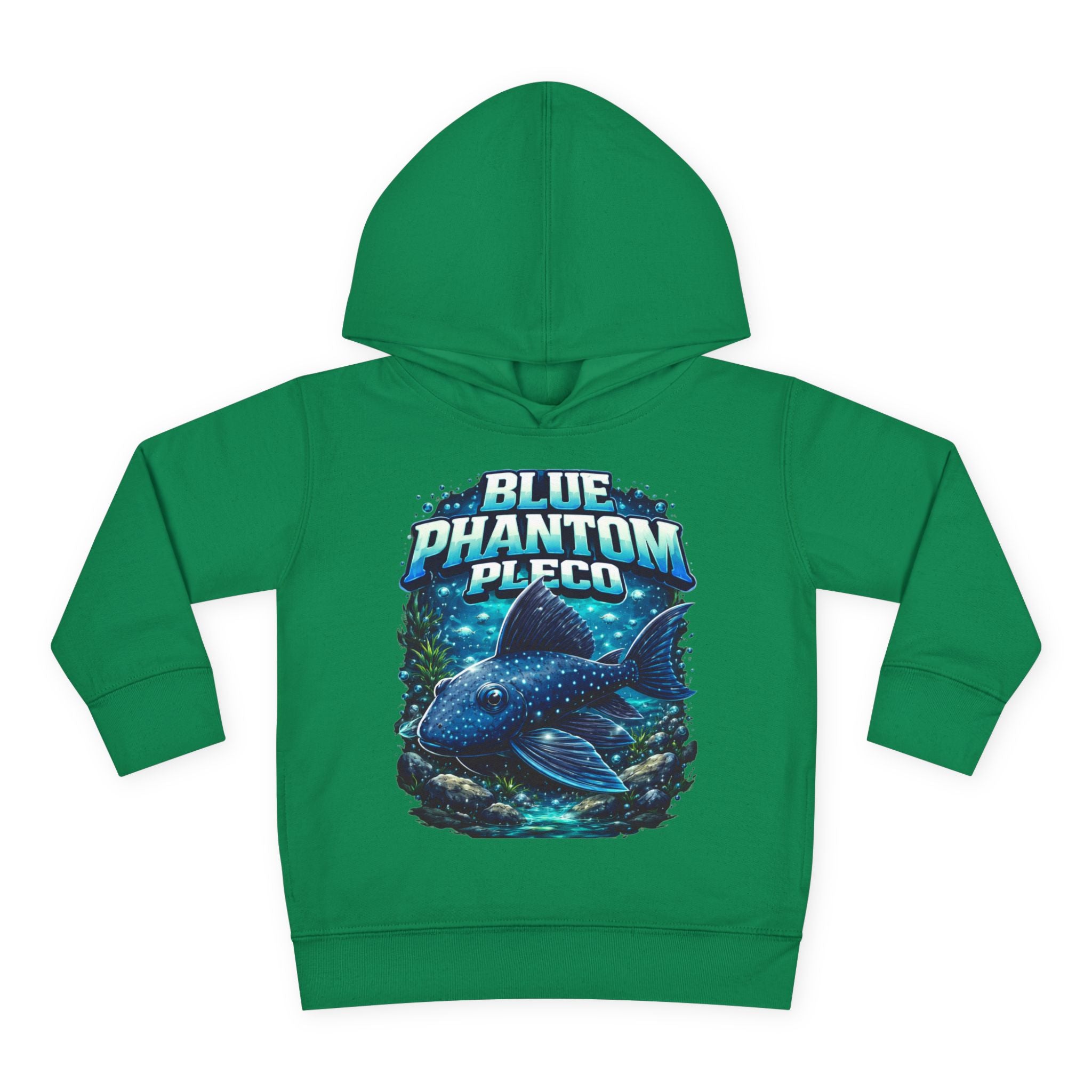 Toddler Hoodie — 'Blue Phantom Pleco' Cute Aquarium Fish Pullover