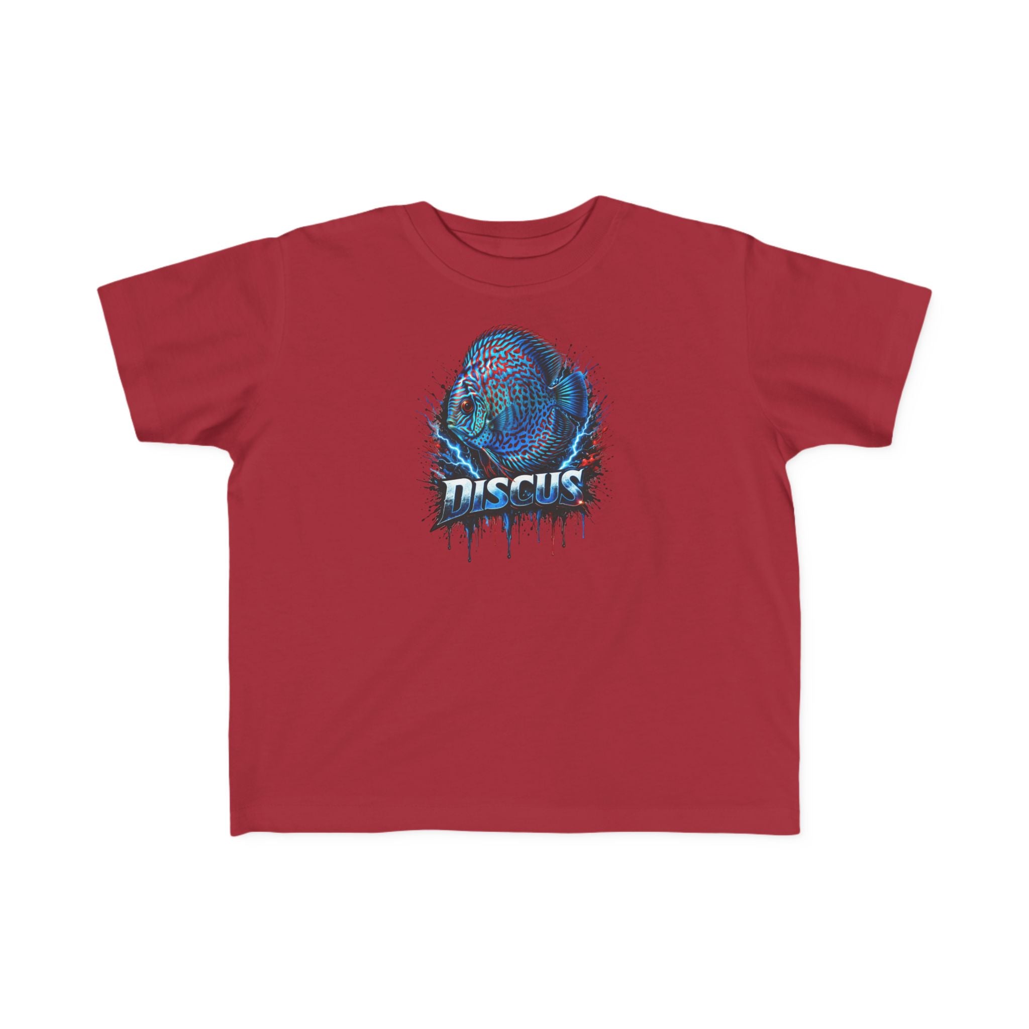 Discus Fish Toddler Tee — Colorful Aquarium Graphic Shirt