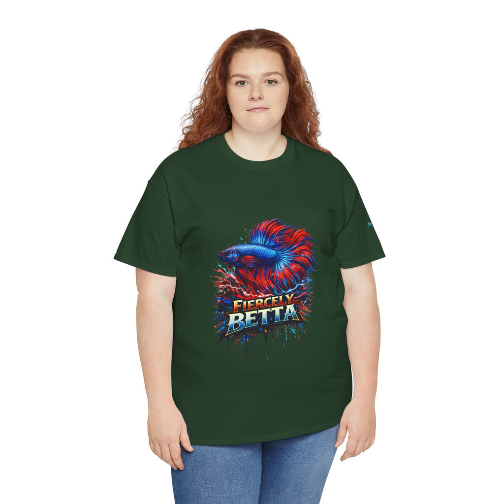 Betta Fish T-Shirt — Fiercely Betta Colorful Aquarium Fish Tee