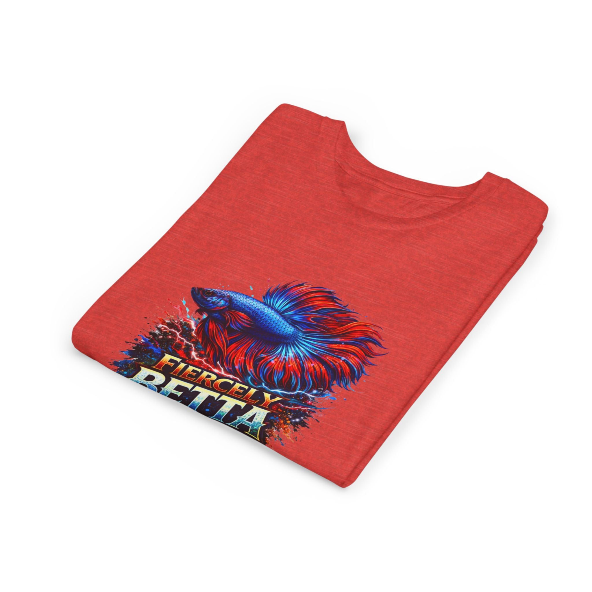 Fiercely Betta Youth Tee - Colorful Betta Fish Graphic Shirt