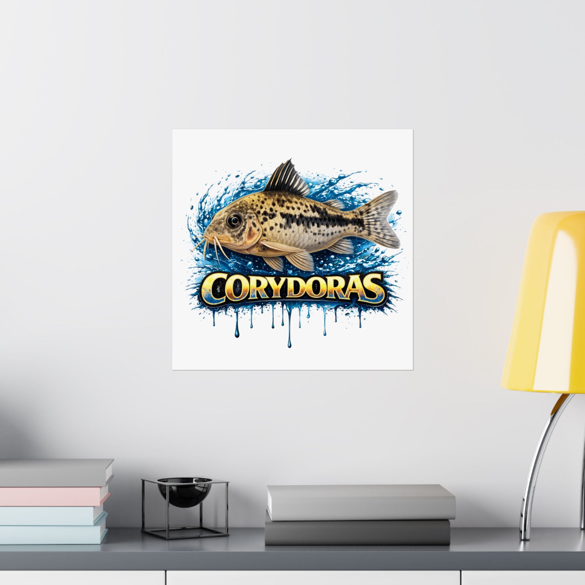Corydoras Fish Matte Poster — Aquarium Lover Wall Art