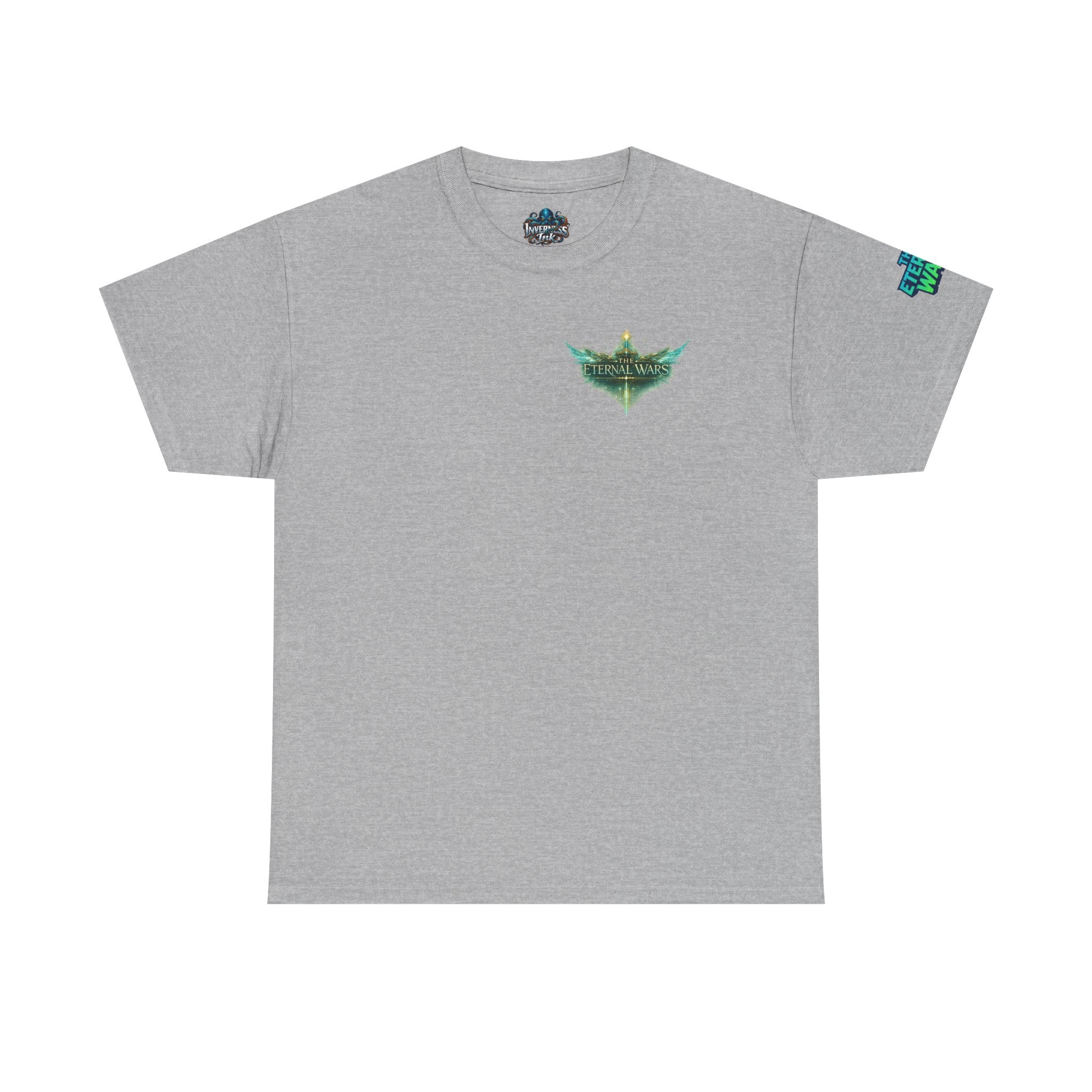 T-Shirt — Nature Warrior Graphic Tee with Man and Dog Illustration