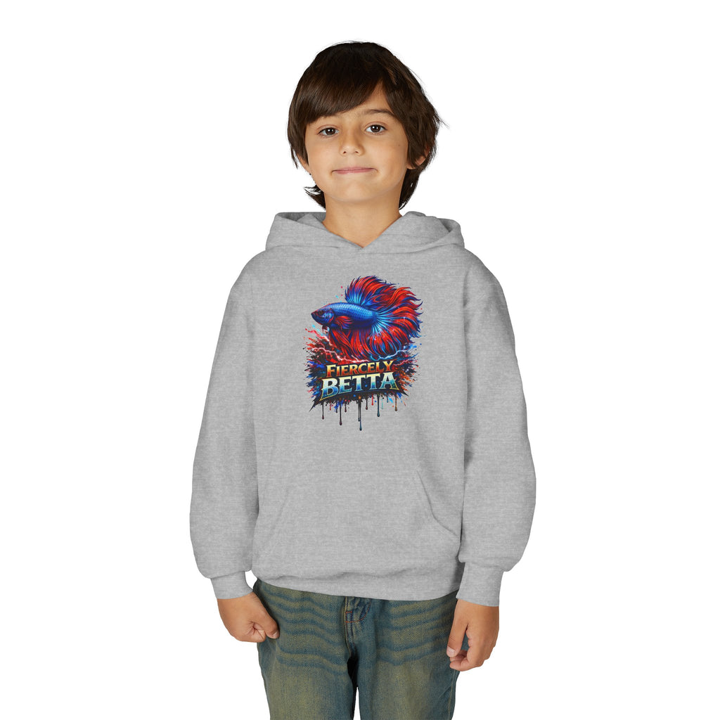 Fiercely Betta – Kids "Neon Flare" Fleece Hoodie