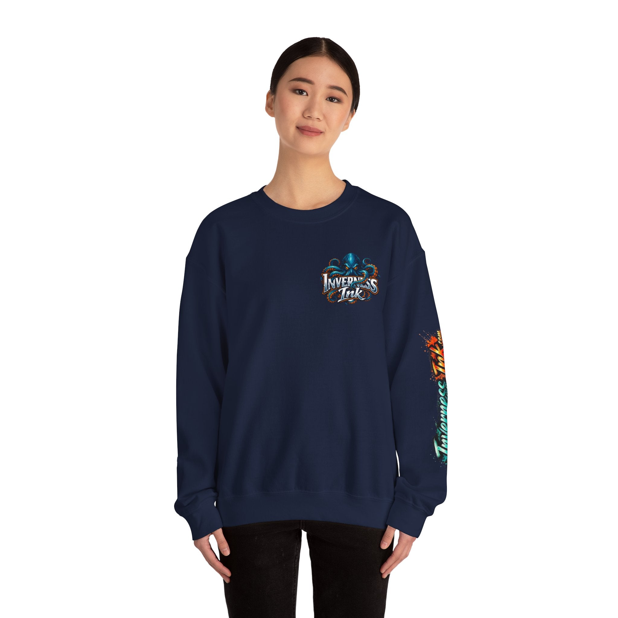 Betta Fish Crewneck Sweatshirt — Colorful Neon Tropical Fish Graphic