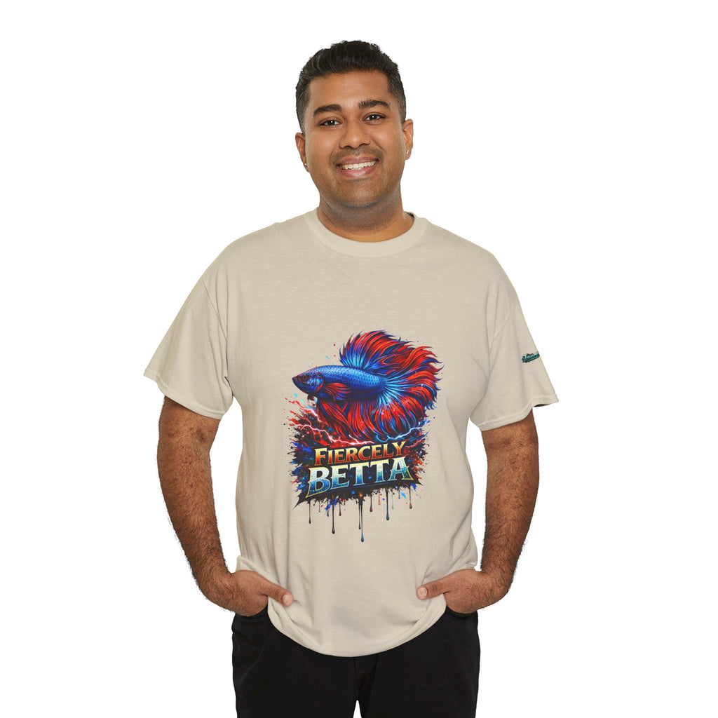 Betta Fish T-Shirt — Fiercely Betta Colorful Aquarium Fish Tee
