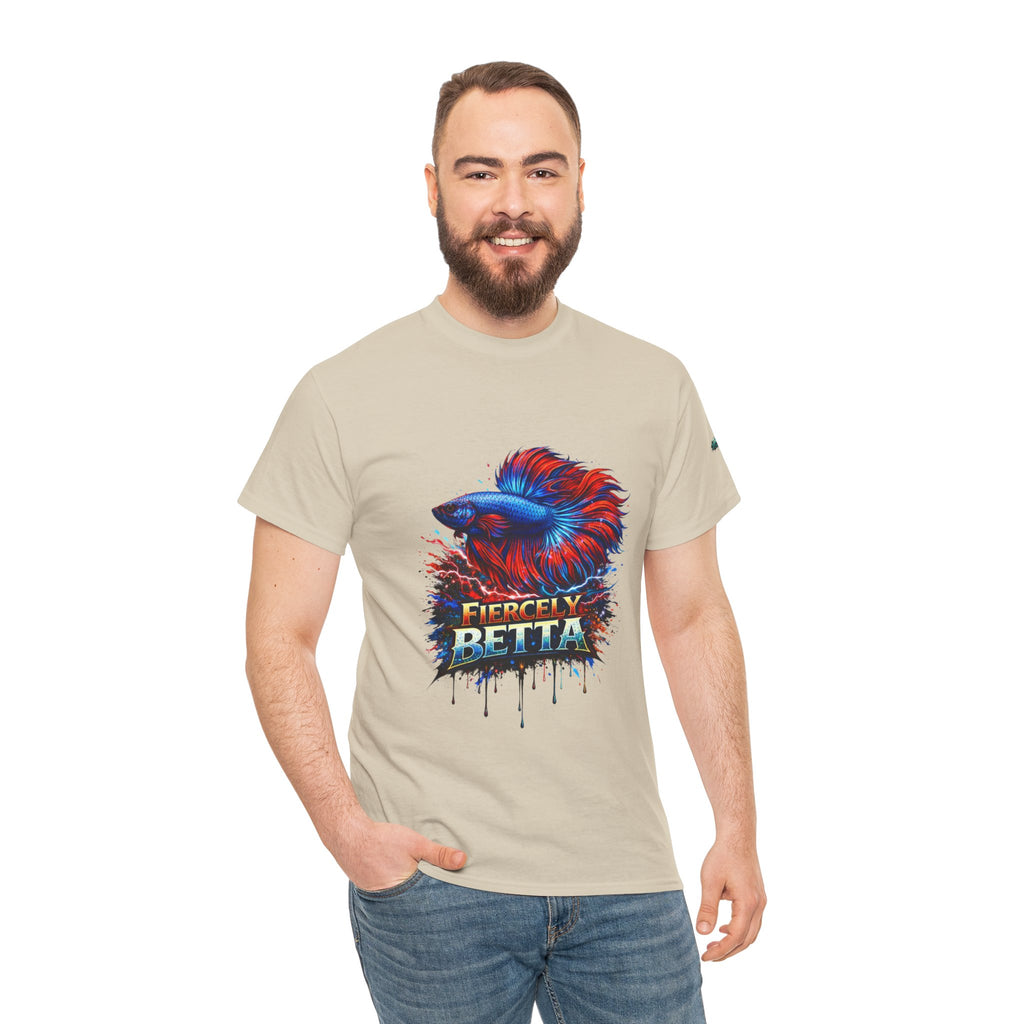 Betta Fish T-Shirt — Fiercely Betta Colorful Aquarium Fish Tee