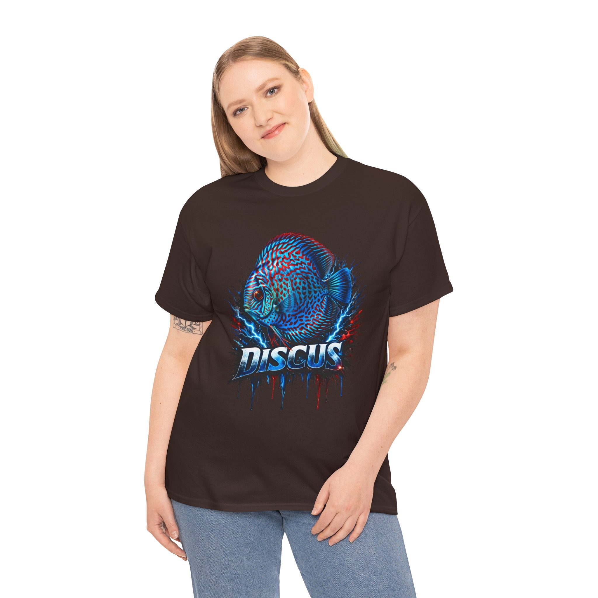 Discus Fish Graphic Tee - Vibrant Aquarium Fish Shirt