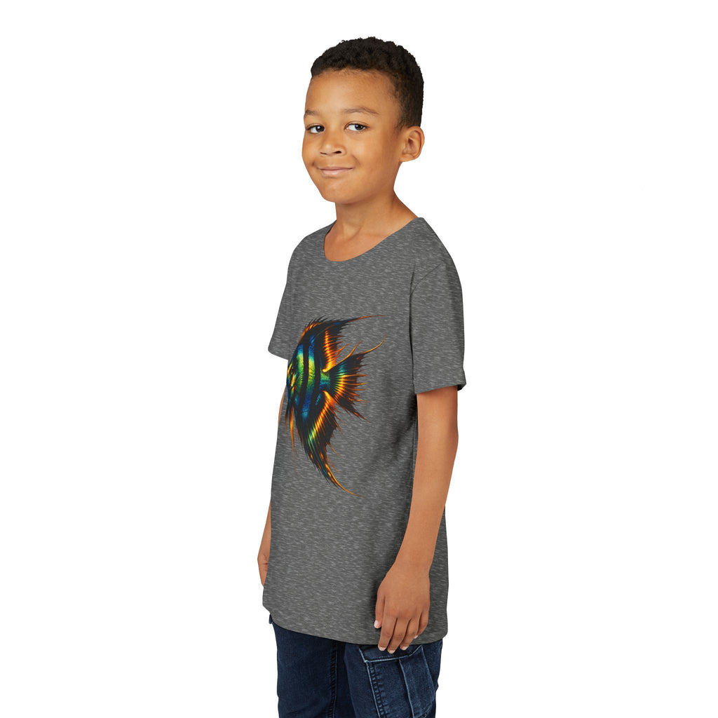 Angelfish Youth Tee – Colorful Aquarium Fish Graphic Shirt for Kids