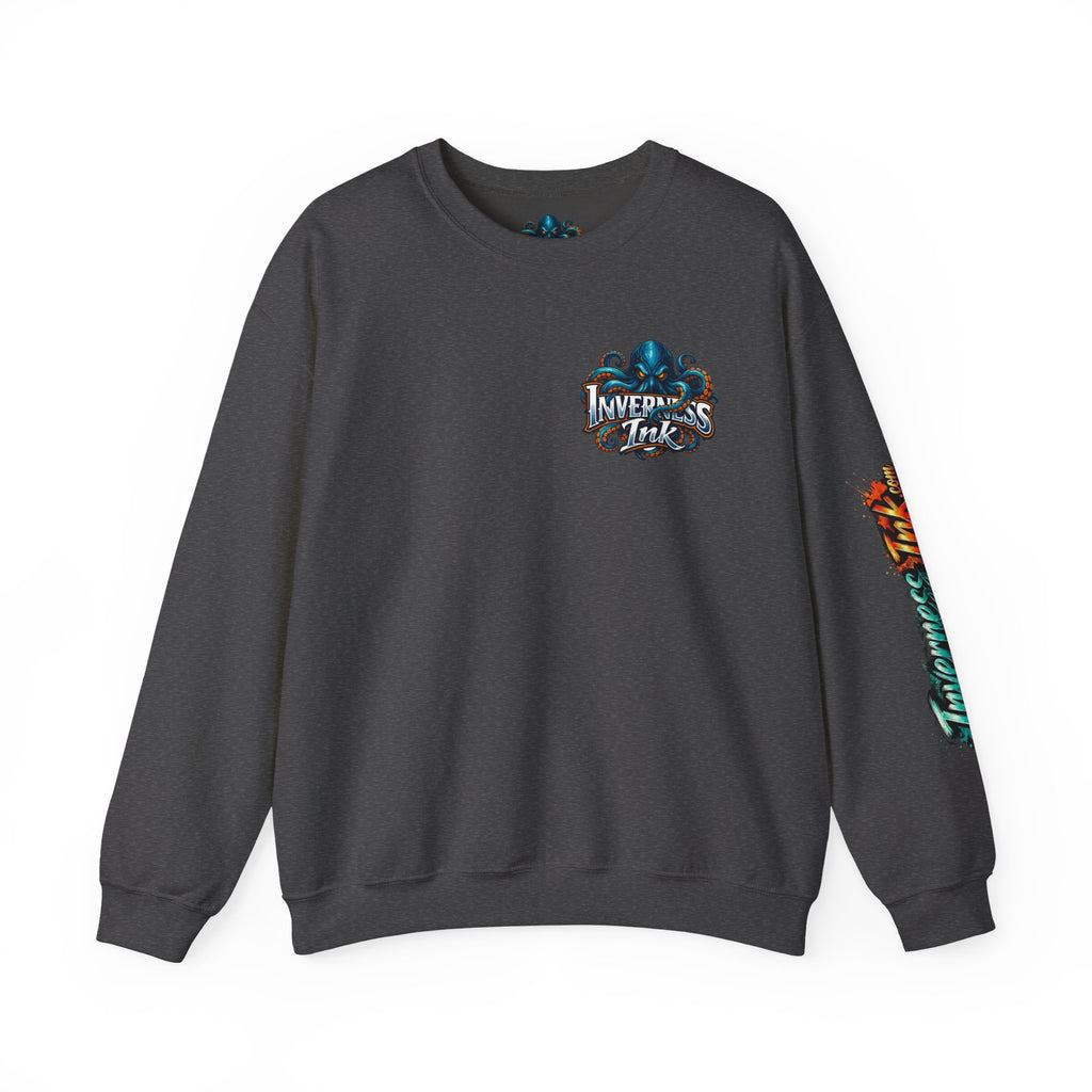 Betta Fish Crewneck Sweatshirt — Colorful Neon Tropical Fish Graphic