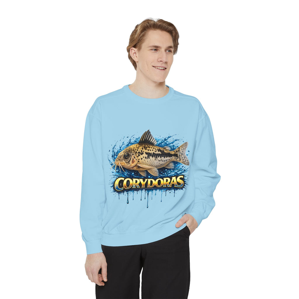 Corydoras Fish Sweatshirt — Aquatic Aquarium Catfish Graphic Crewneck