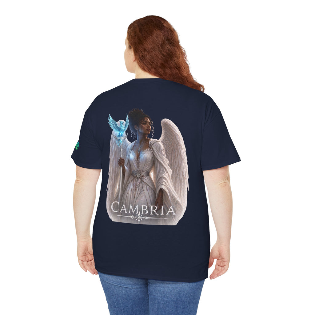 The Eternal Wars Graphic Tee – "Cambria" Winged Warrior Shirt