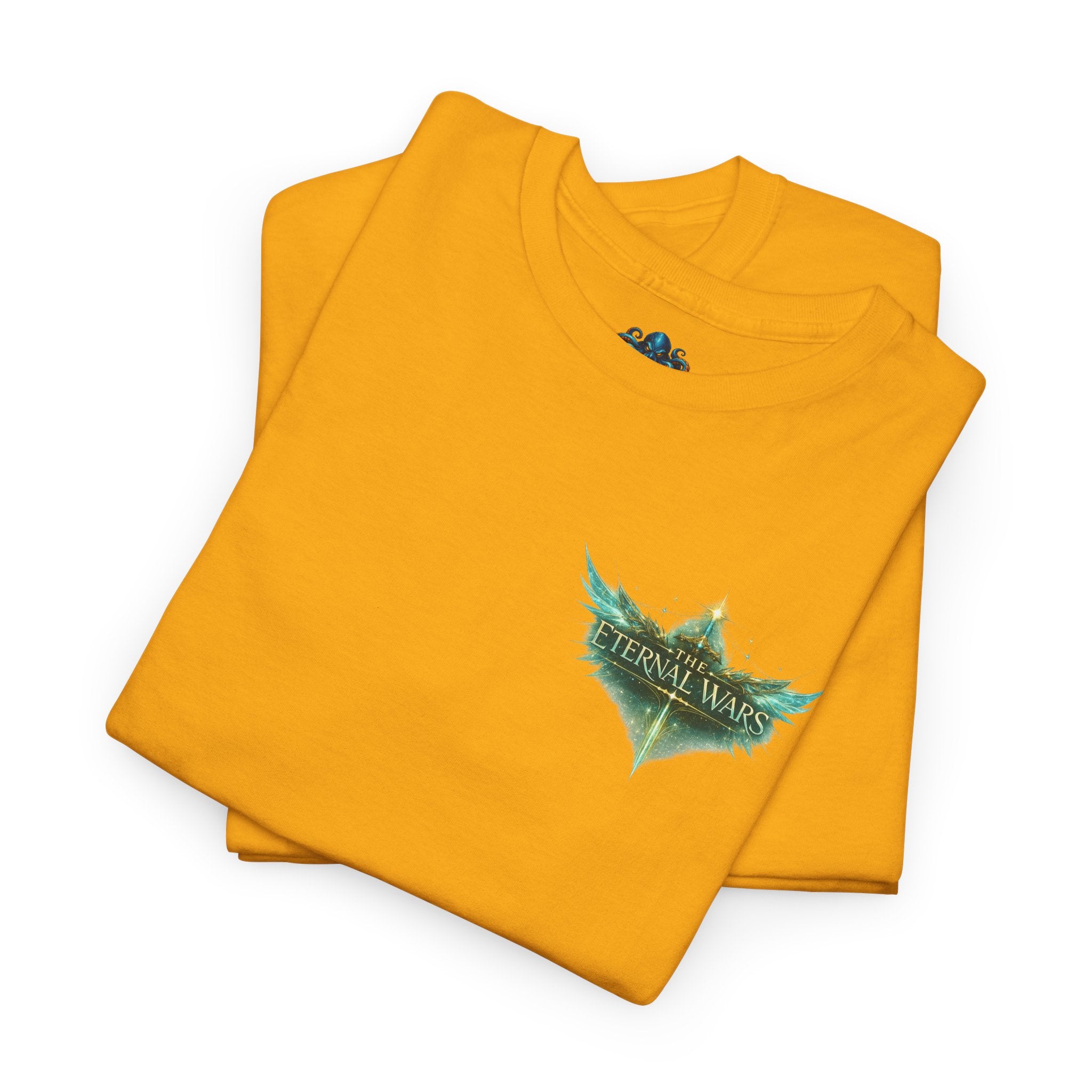 T-Shirt — Nature Warrior Graphic Tee with Man and Dog Illustration