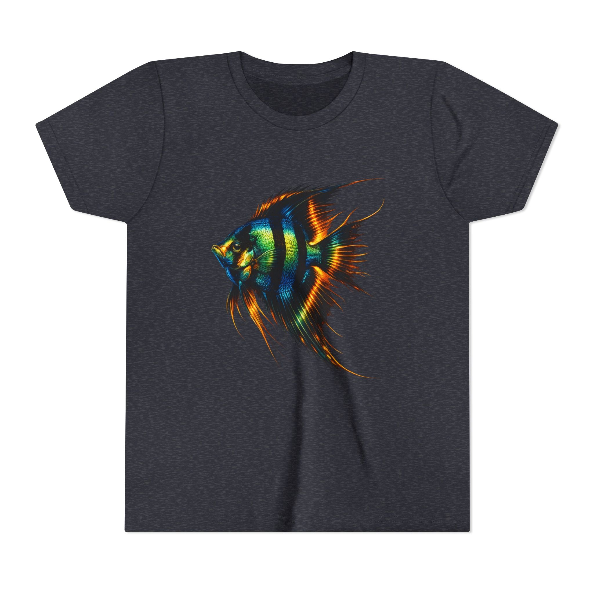 Angelfish Youth Tee – Colorful Aquarium Fish Graphic Shirt for Kids