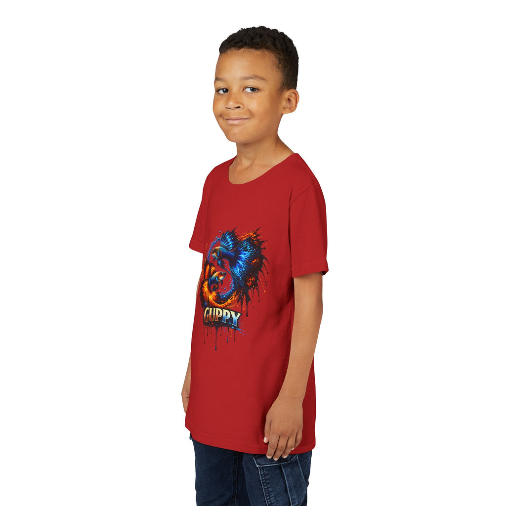 Fire & Ice Guppy – Youth "Neon Flare" Premium Tee
