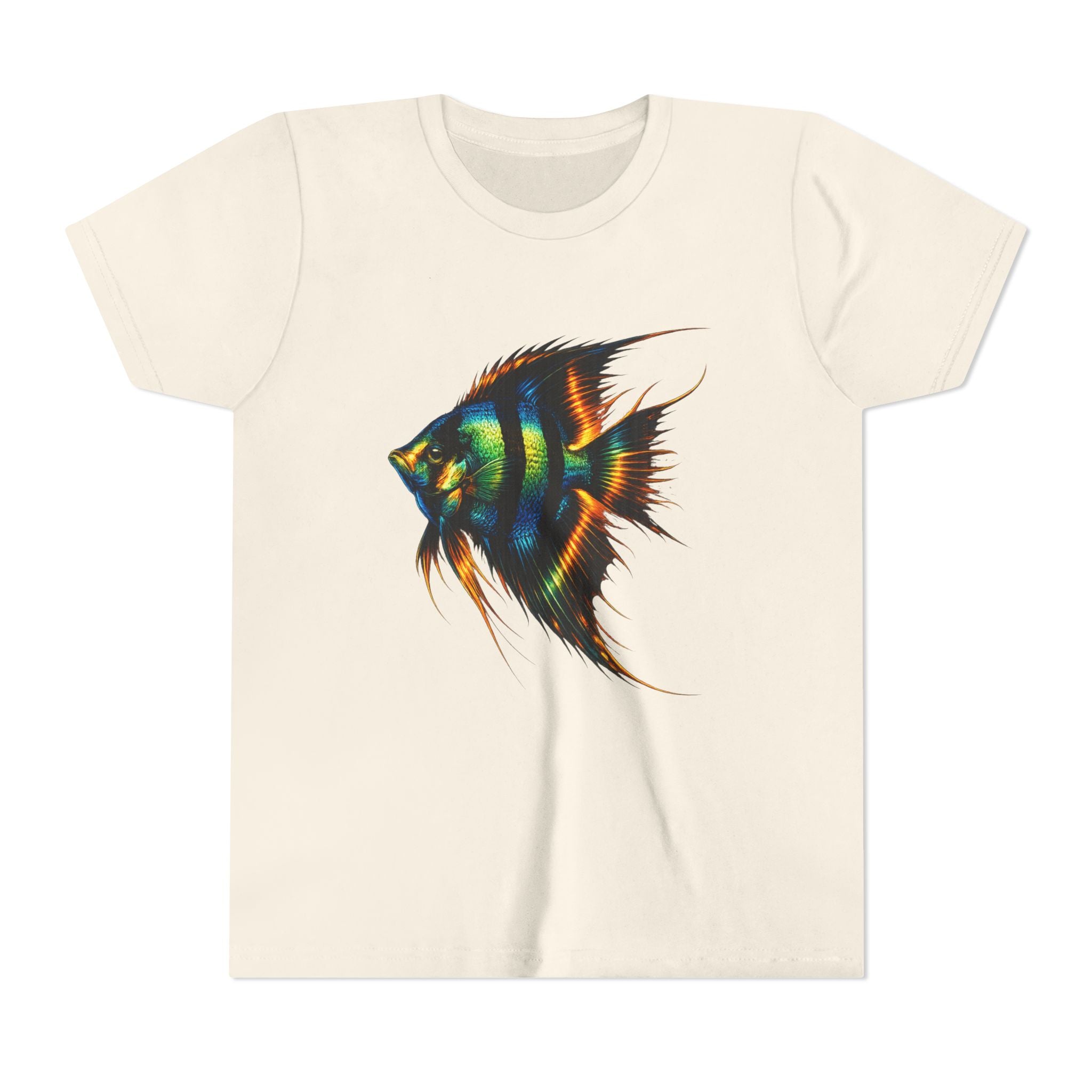 Angelfish Youth Tee – Colorful Aquarium Fish Graphic Shirt for Kids
