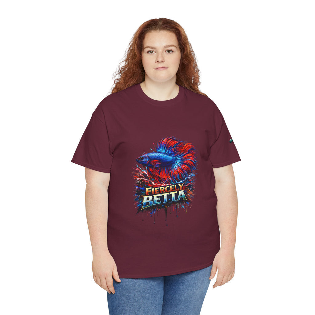 Betta Fish T-Shirt — Fiercely Betta Colorful Aquarium Fish Tee